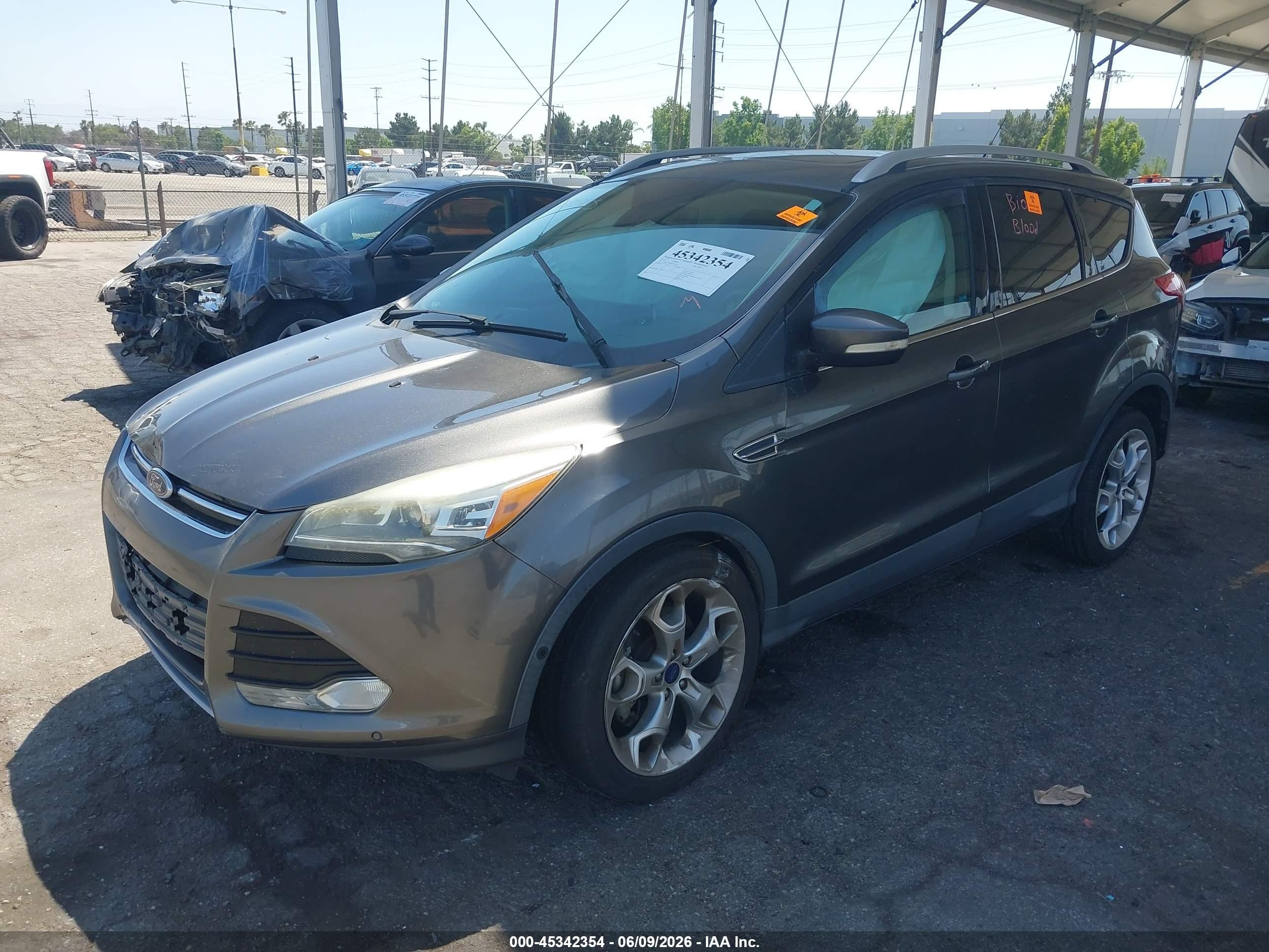 2015 Ford Escape Titanium Gray vin: 1FMCU0J96FUC80051