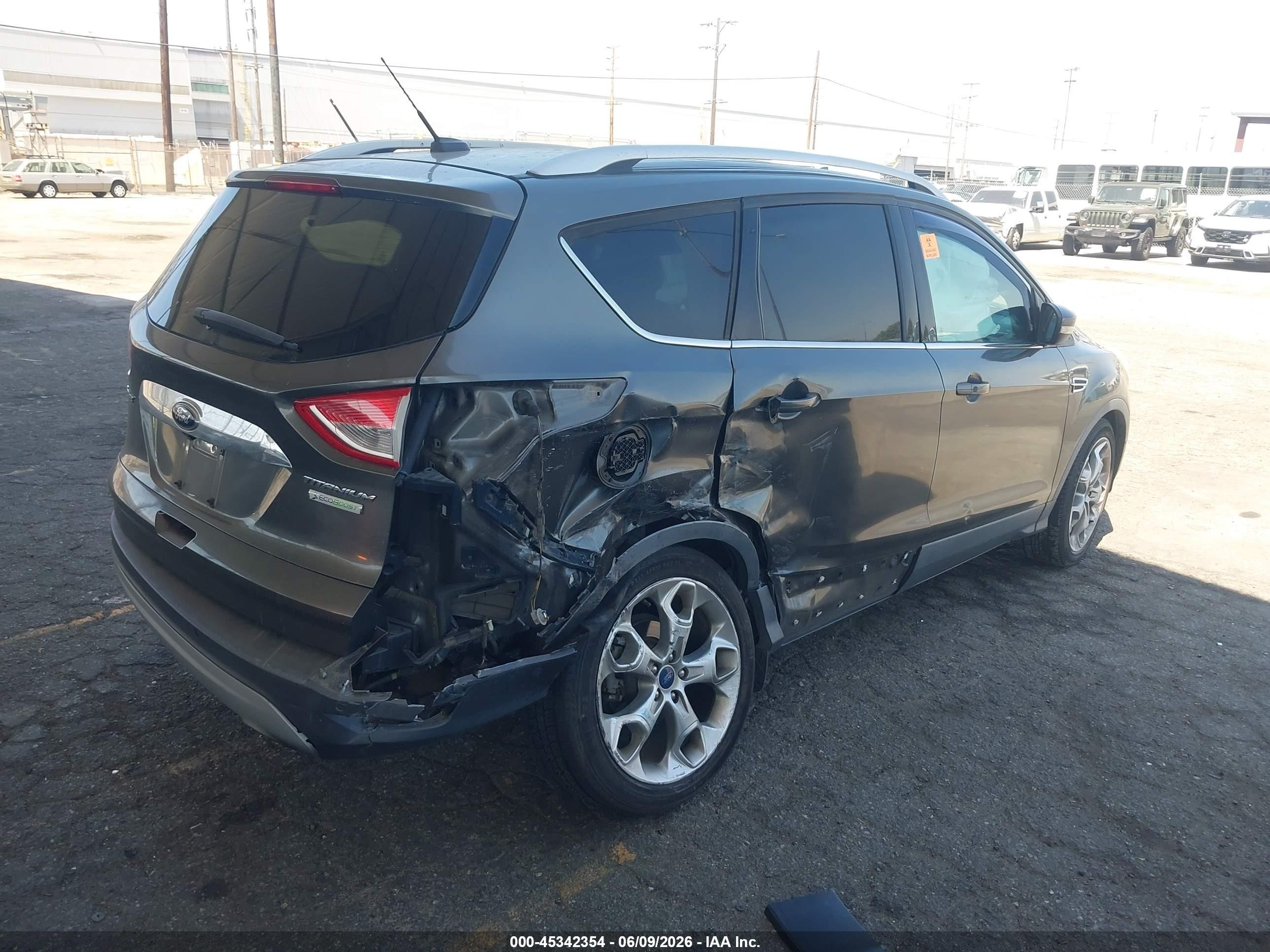 2015 Ford Escape Titanium Gray vin: 1FMCU0J96FUC80051