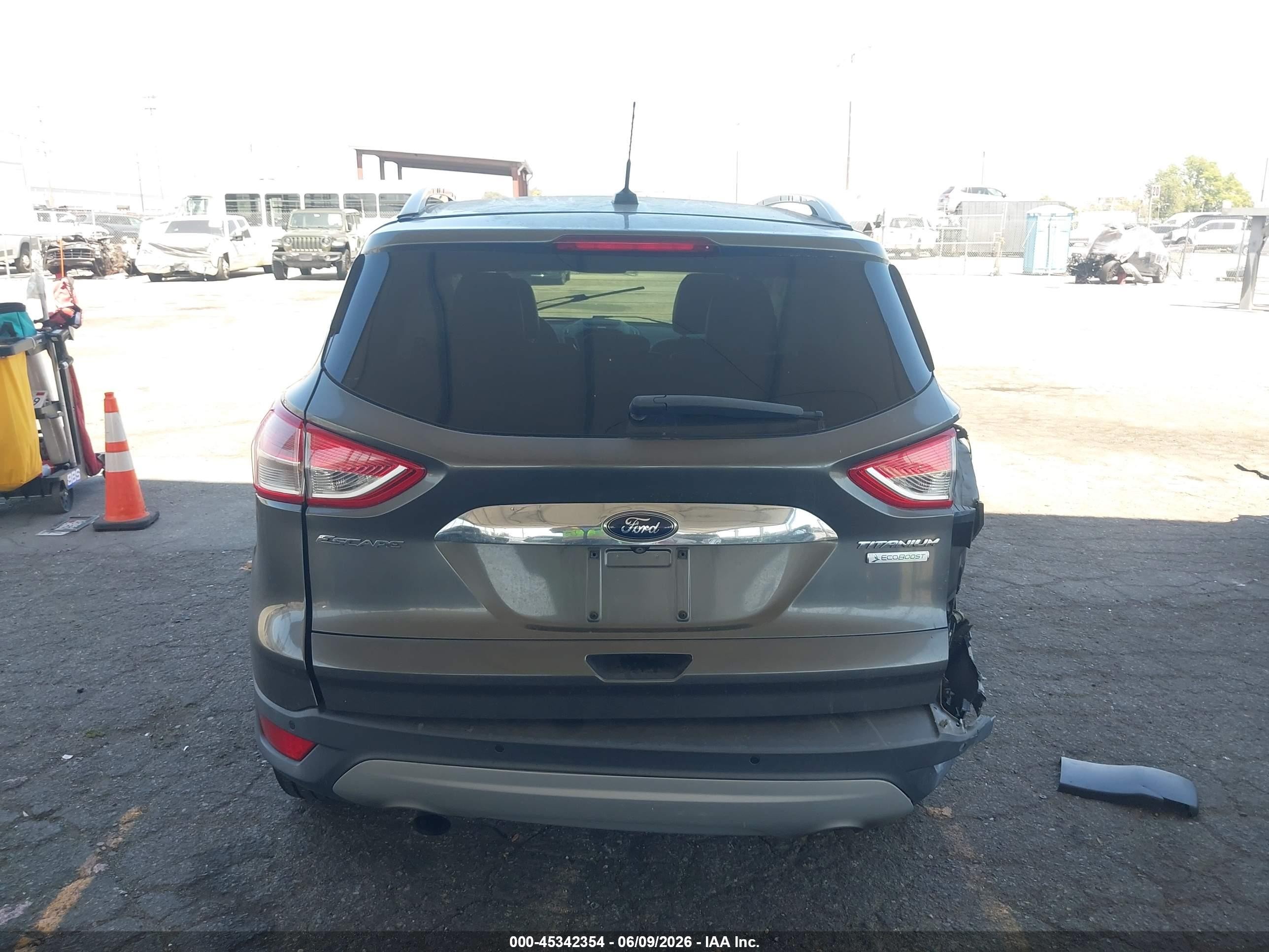 2015 Ford Escape Titanium Gray vin: 1FMCU0J96FUC80051