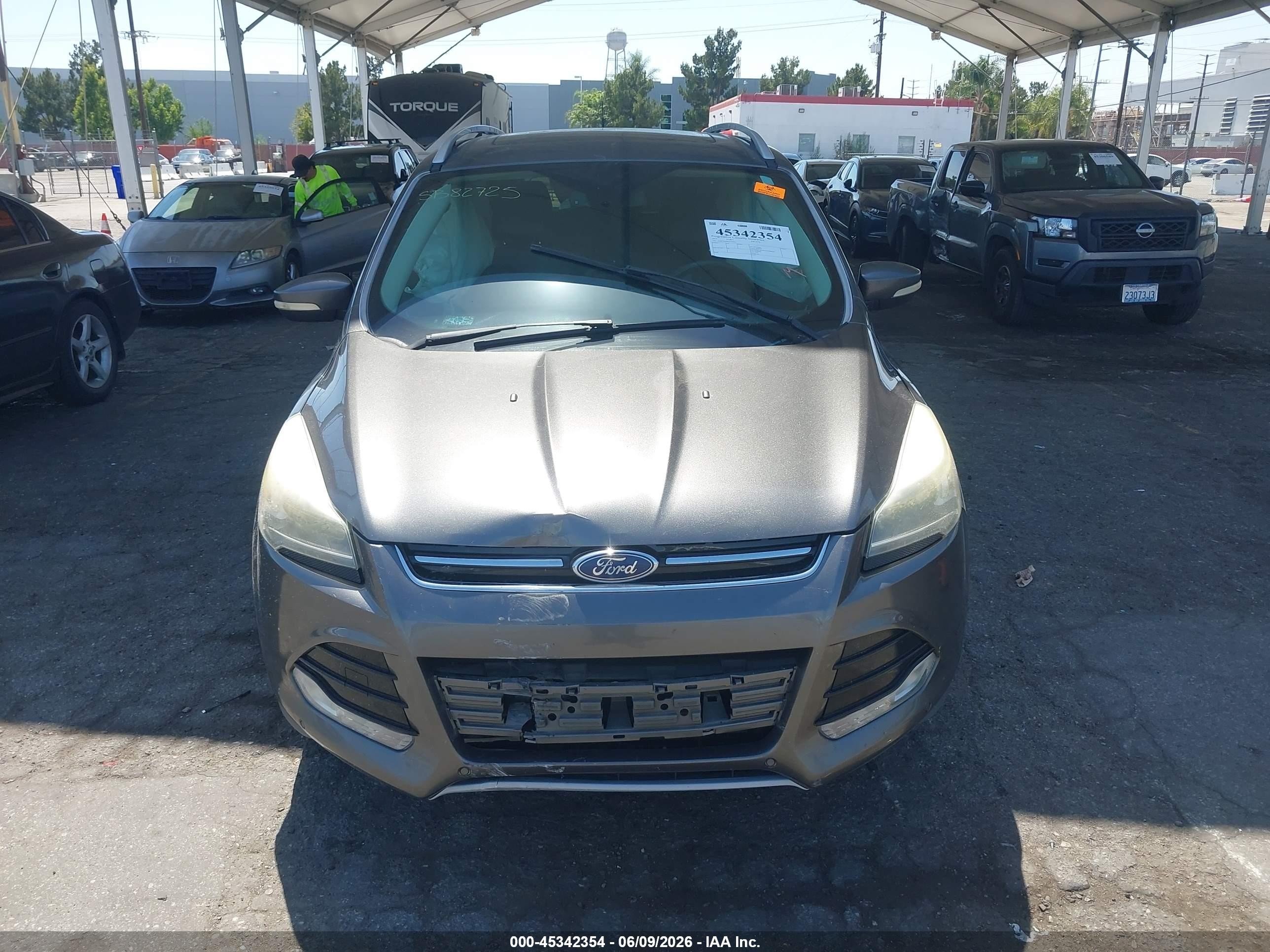 2015 Ford Escape Titanium Gray vin: 1FMCU0J96FUC80051