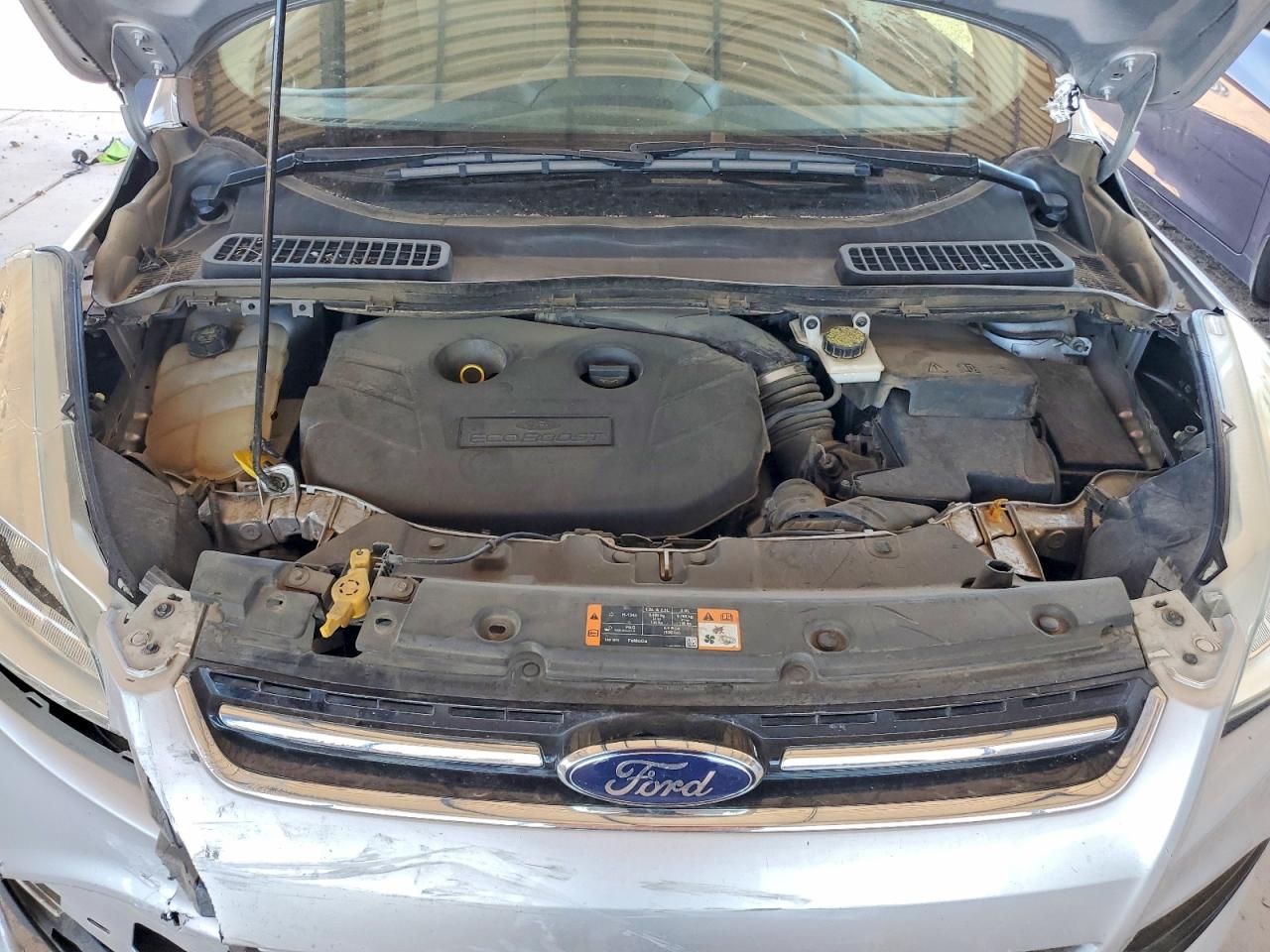 2016 Ford Escape Titanium Silver vin: 1FMCU0J96GUB15862