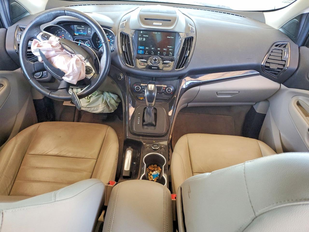 2016 Ford Escape Titanium Silver vin: 1FMCU0J96GUB15862