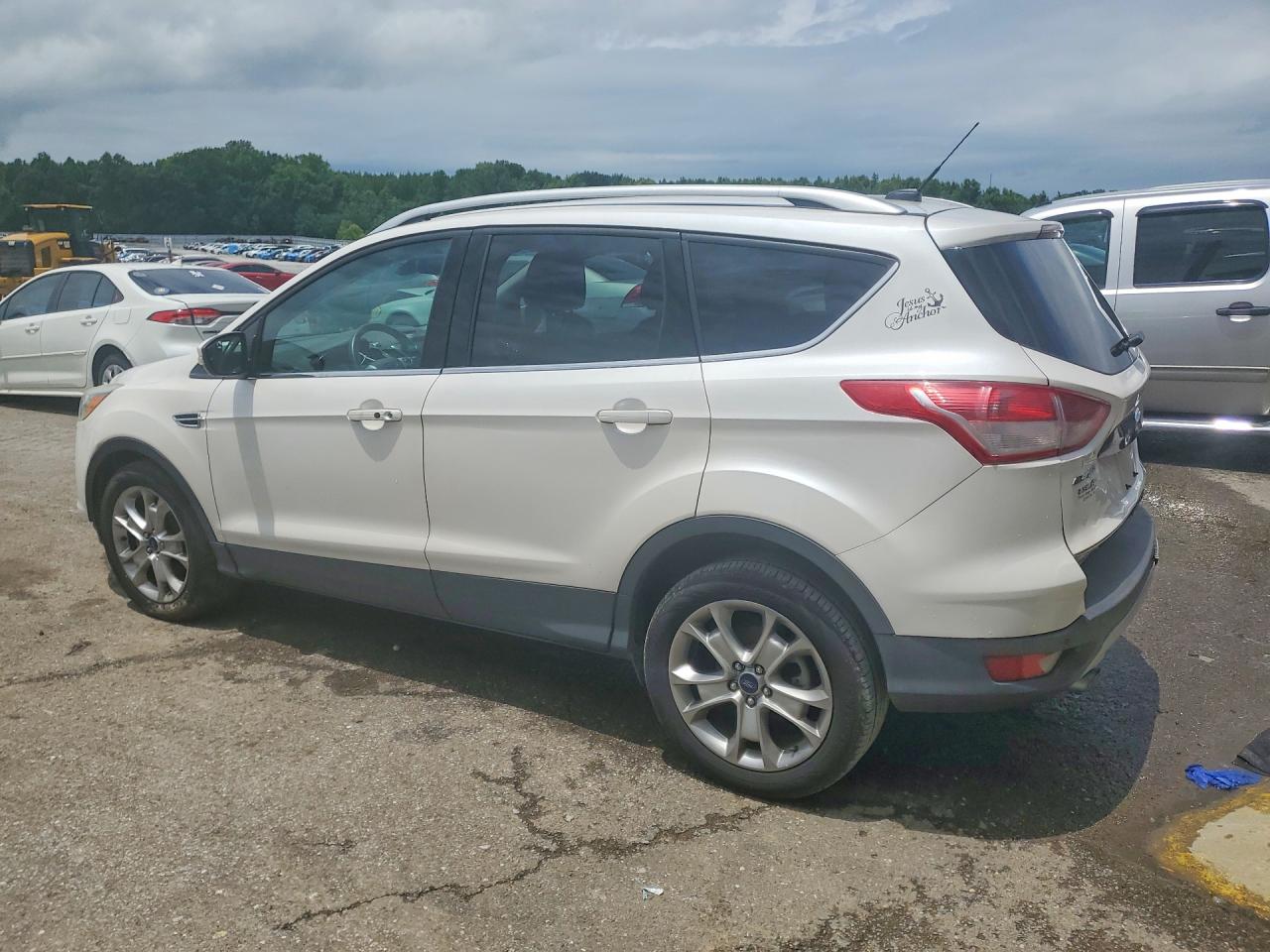 2016 Ford Escape Titanium White vin: 1FMCU0J96GUB30796