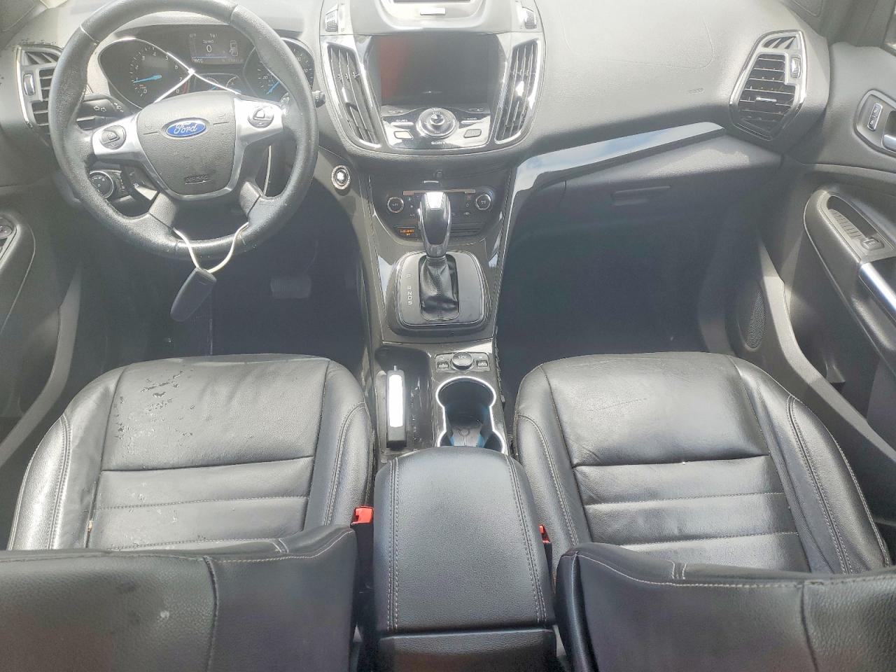 2016 Ford Escape Titanium White vin: 1FMCU0J96GUB30796