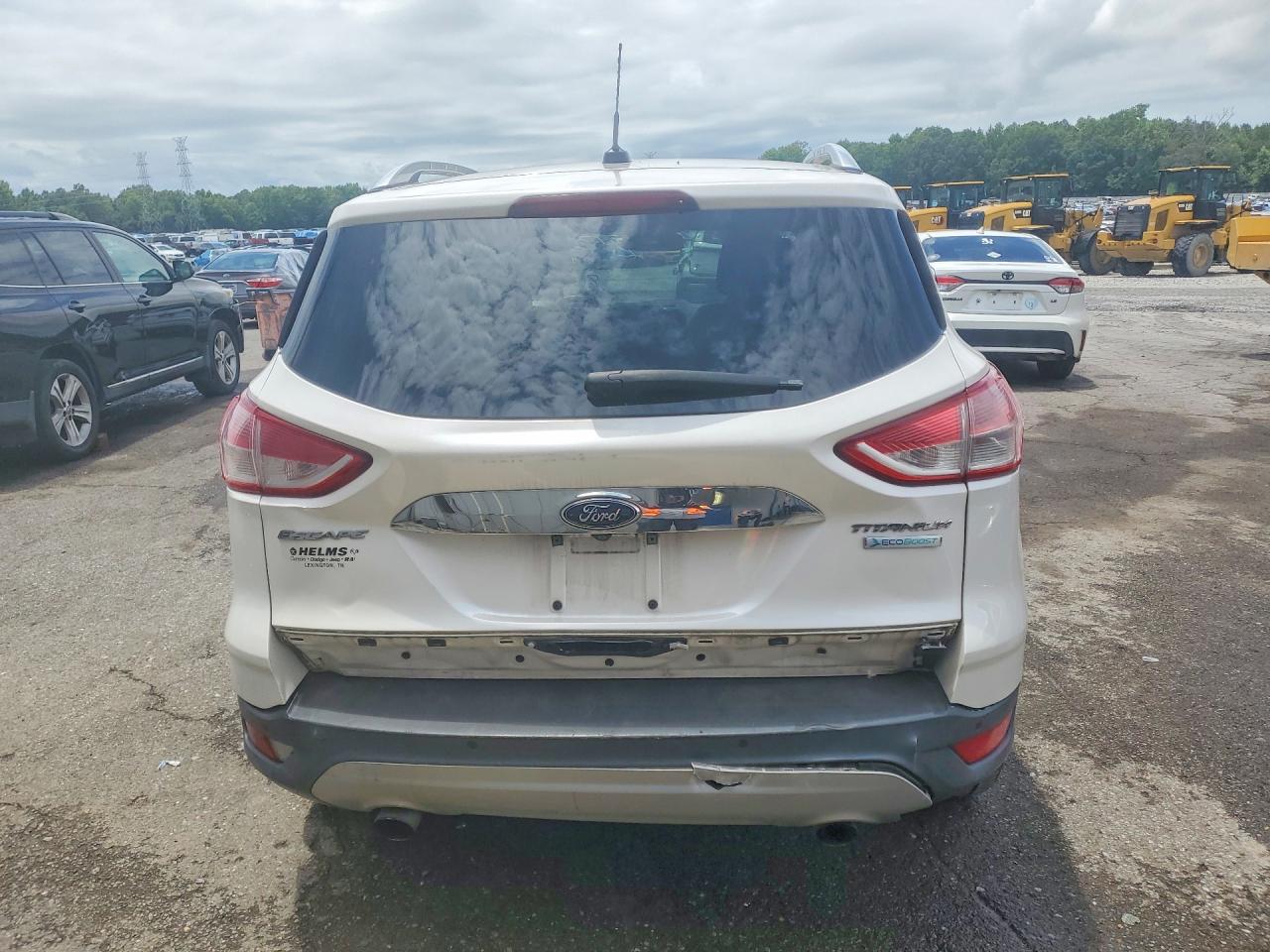 2016 Ford Escape Titanium White vin: 1FMCU0J96GUB30796