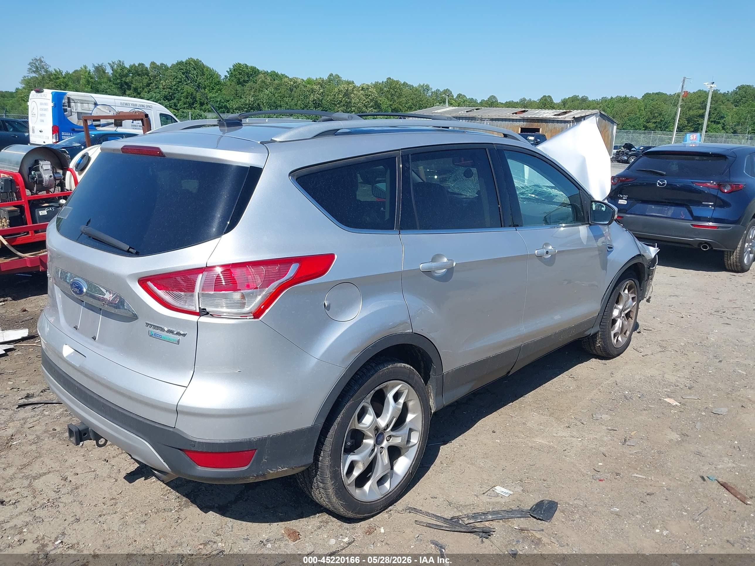 2016 Ford Escape Titanium Silver vin: 1FMCU0J96GUB67184