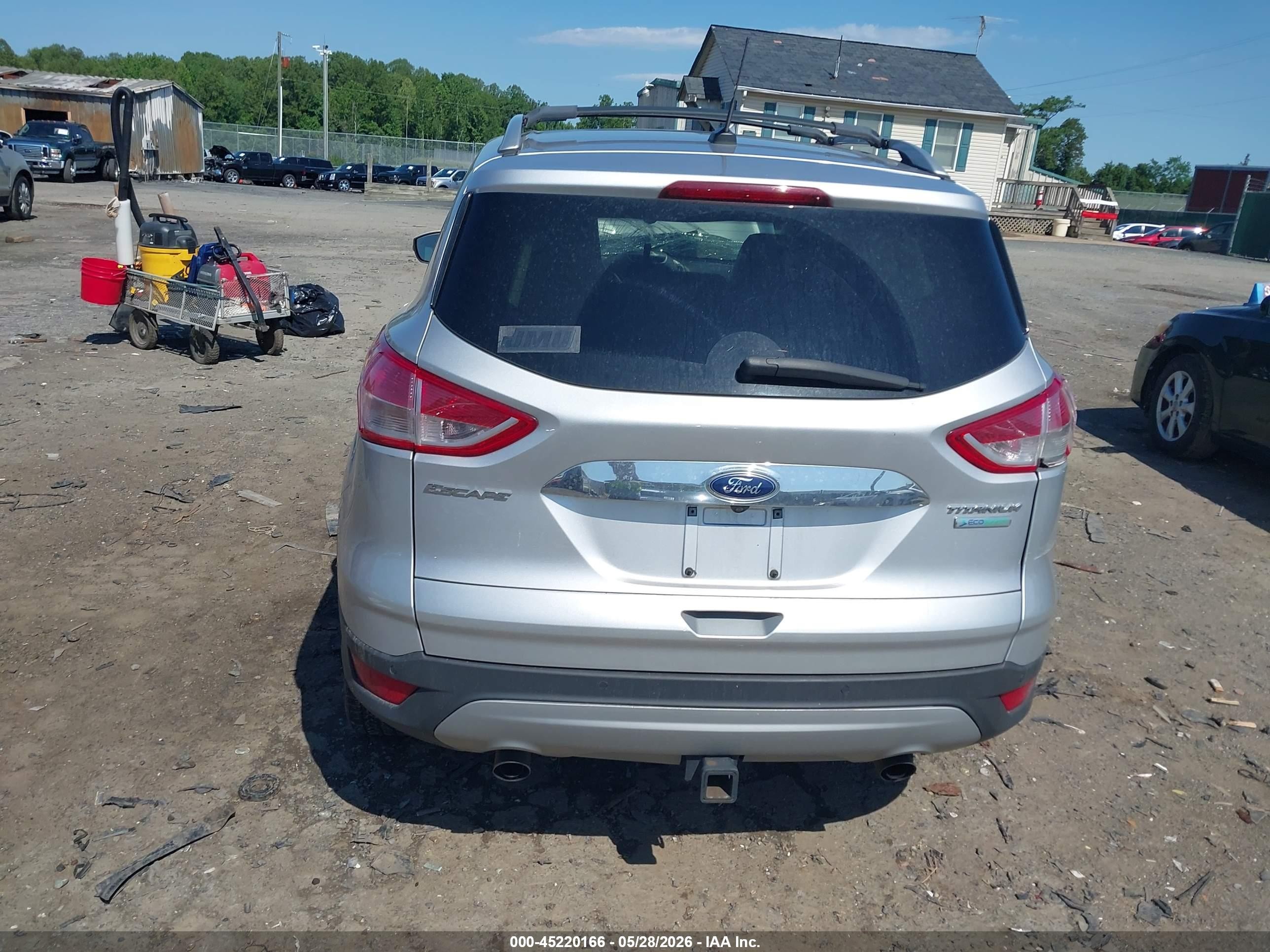 2016 Ford Escape Titanium Silver vin: 1FMCU0J96GUB67184