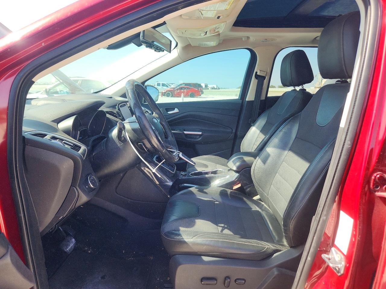 2013 Ford Escape Titanium Red vin: 1FMCU0J97DUB14764