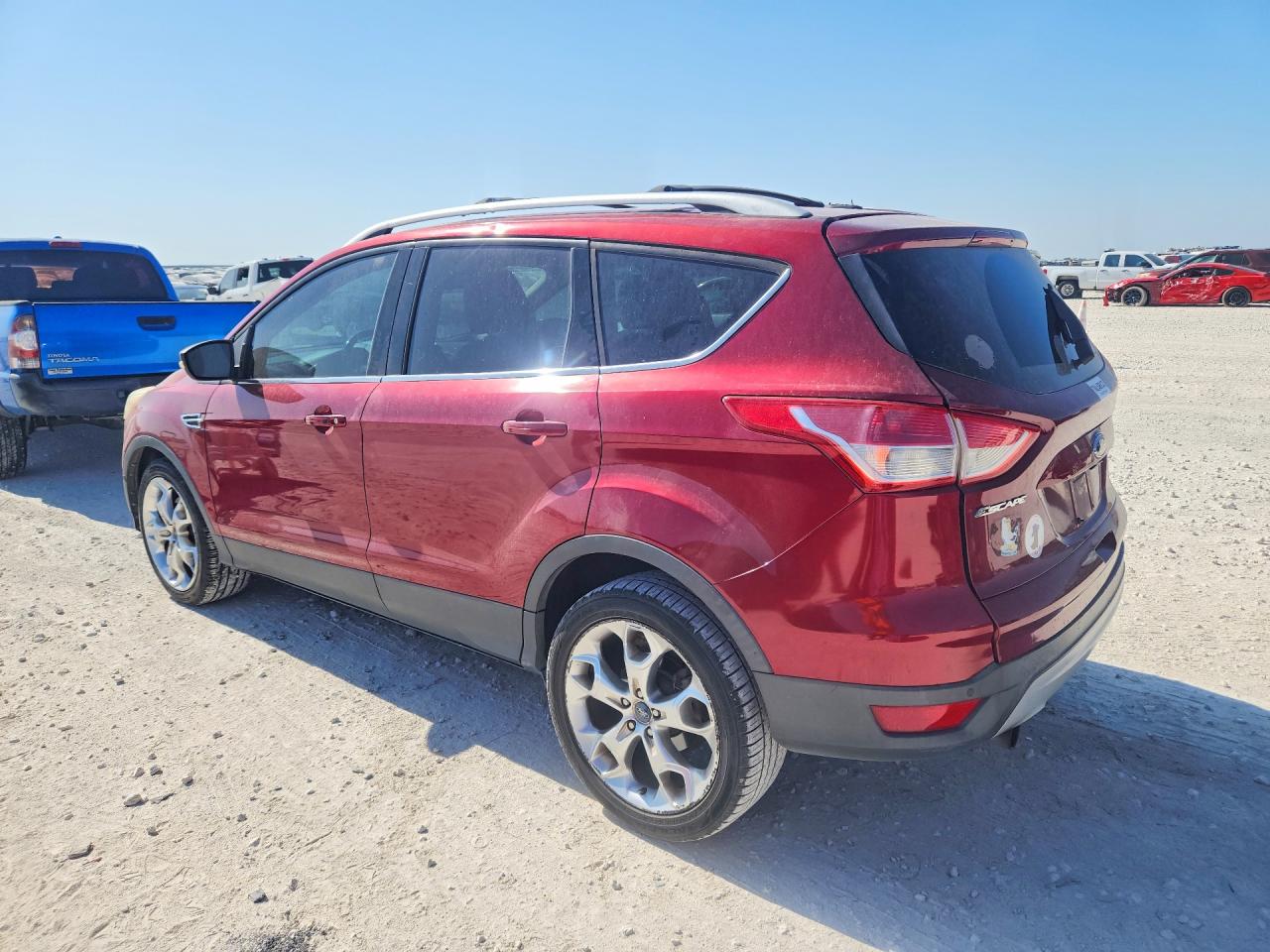 2013 Ford Escape Titanium Red vin: 1FMCU0J97DUB14764