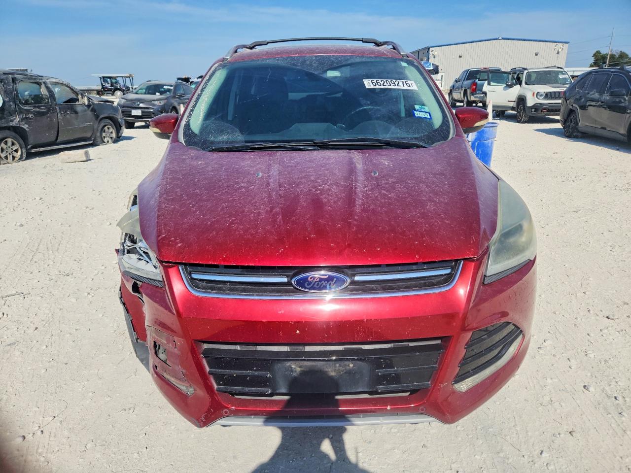 2013 Ford Escape Titanium Red vin: 1FMCU0J97DUB14764