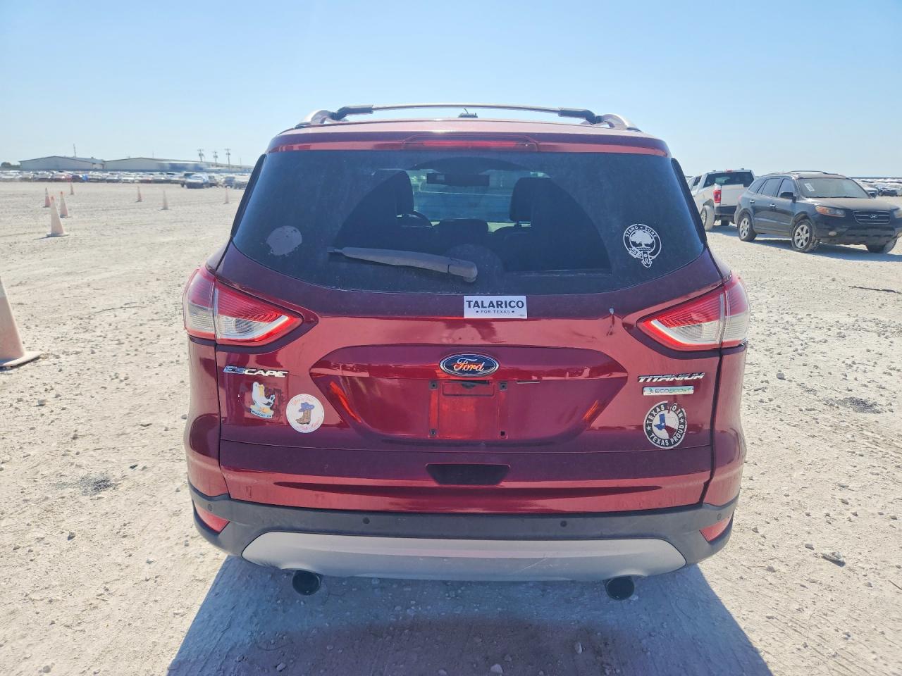 2013 Ford Escape Titanium Red vin: 1FMCU0J97DUB14764