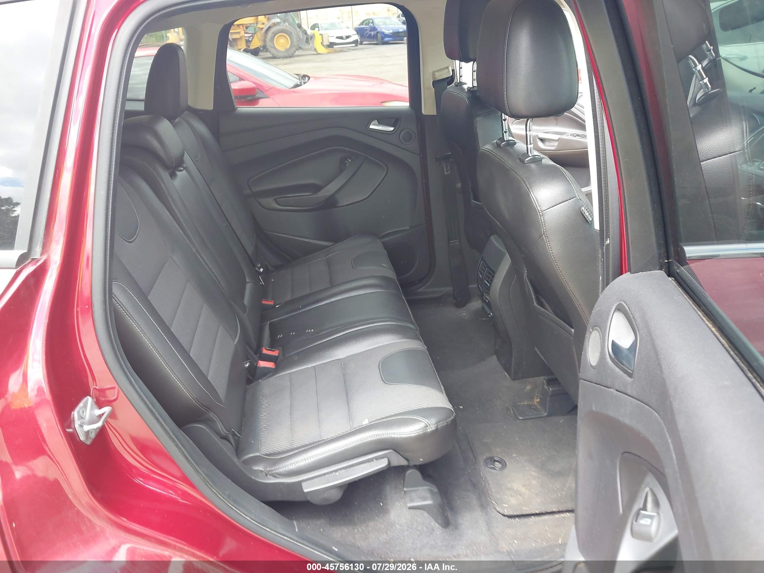 2013 Ford Escape Titanium Красный vin: 1FMCU0J97DUD75229