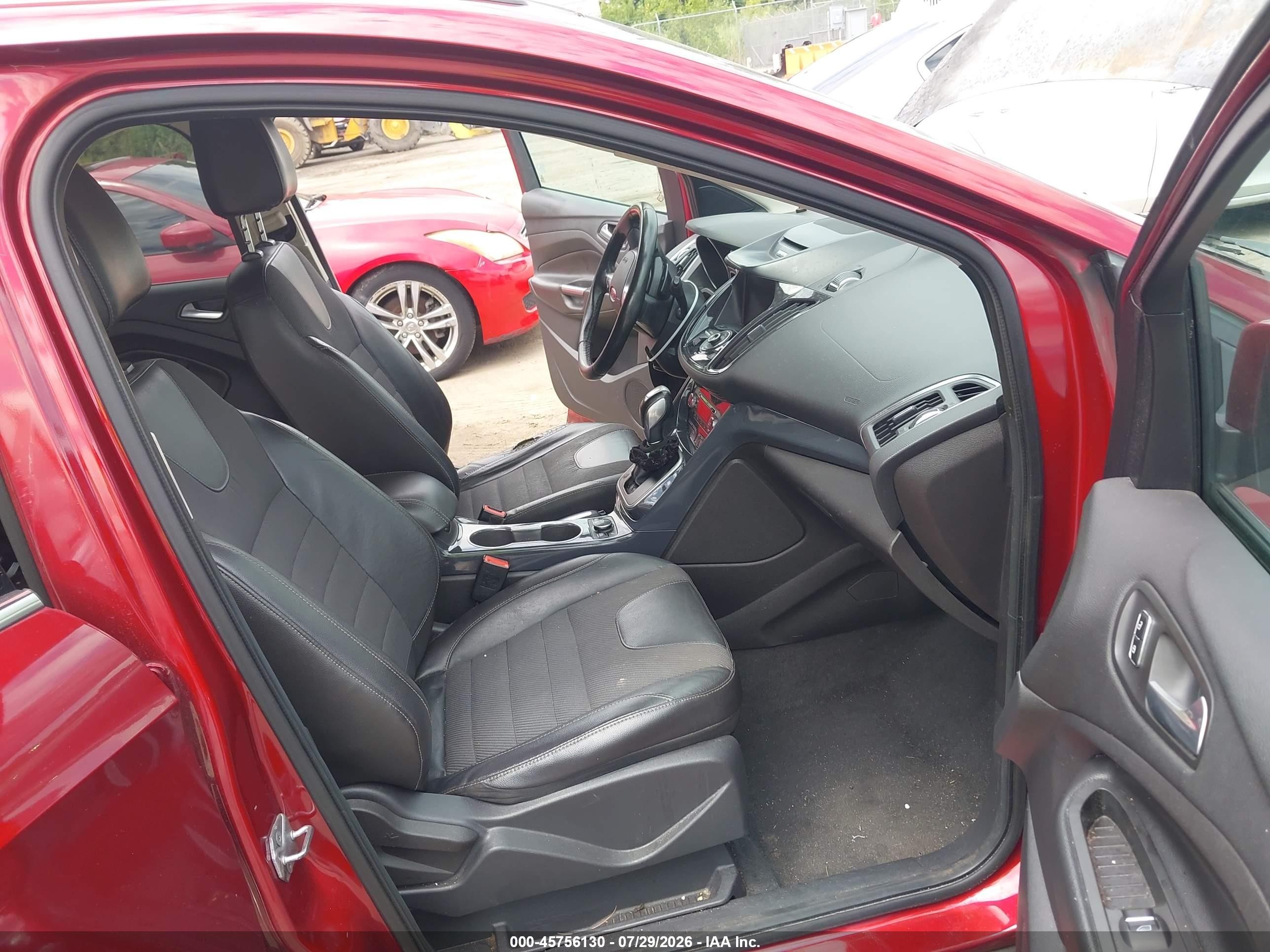 2013 Ford Escape Titanium Красный vin: 1FMCU0J97DUD75229