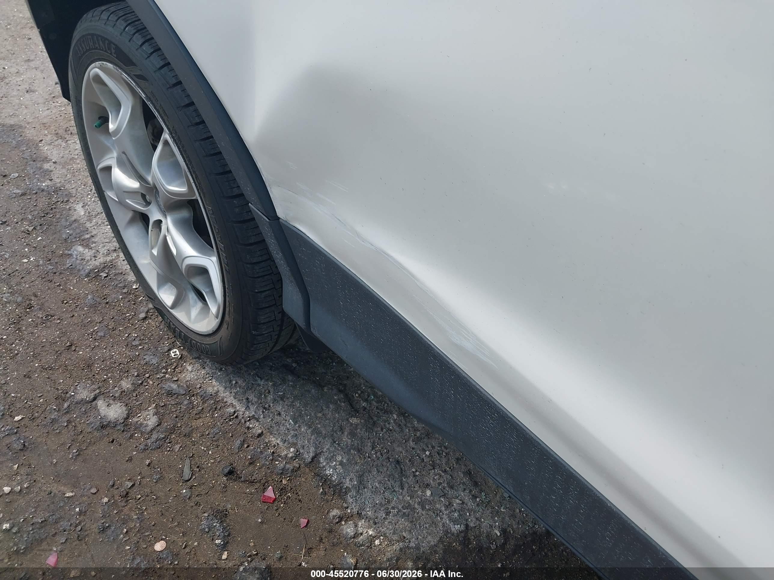 2014 Ford Escape Titanium Белый vin: 1FMCU0J97EUA35192