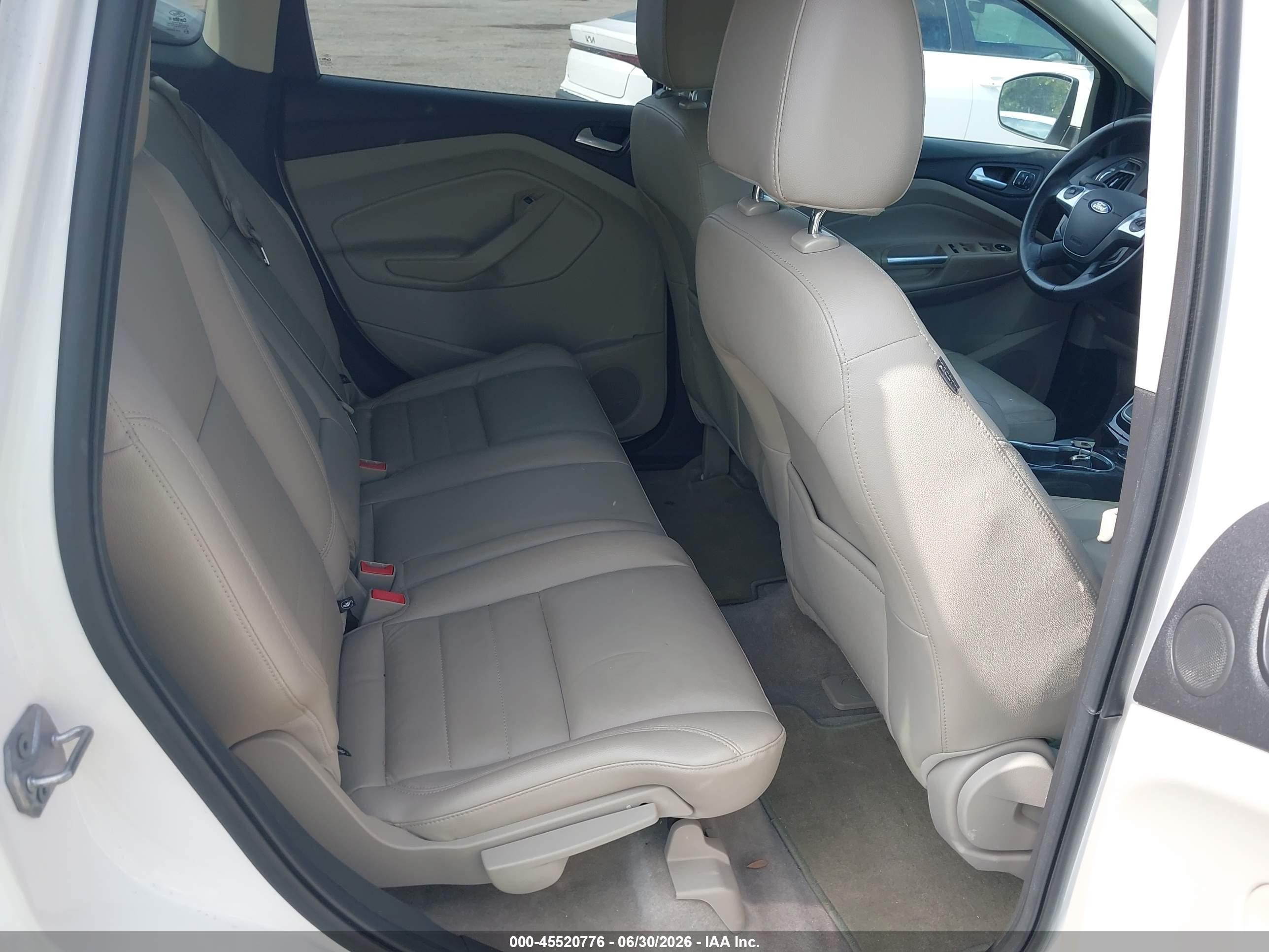 2014 Ford Escape Titanium Белый vin: 1FMCU0J97EUA35192