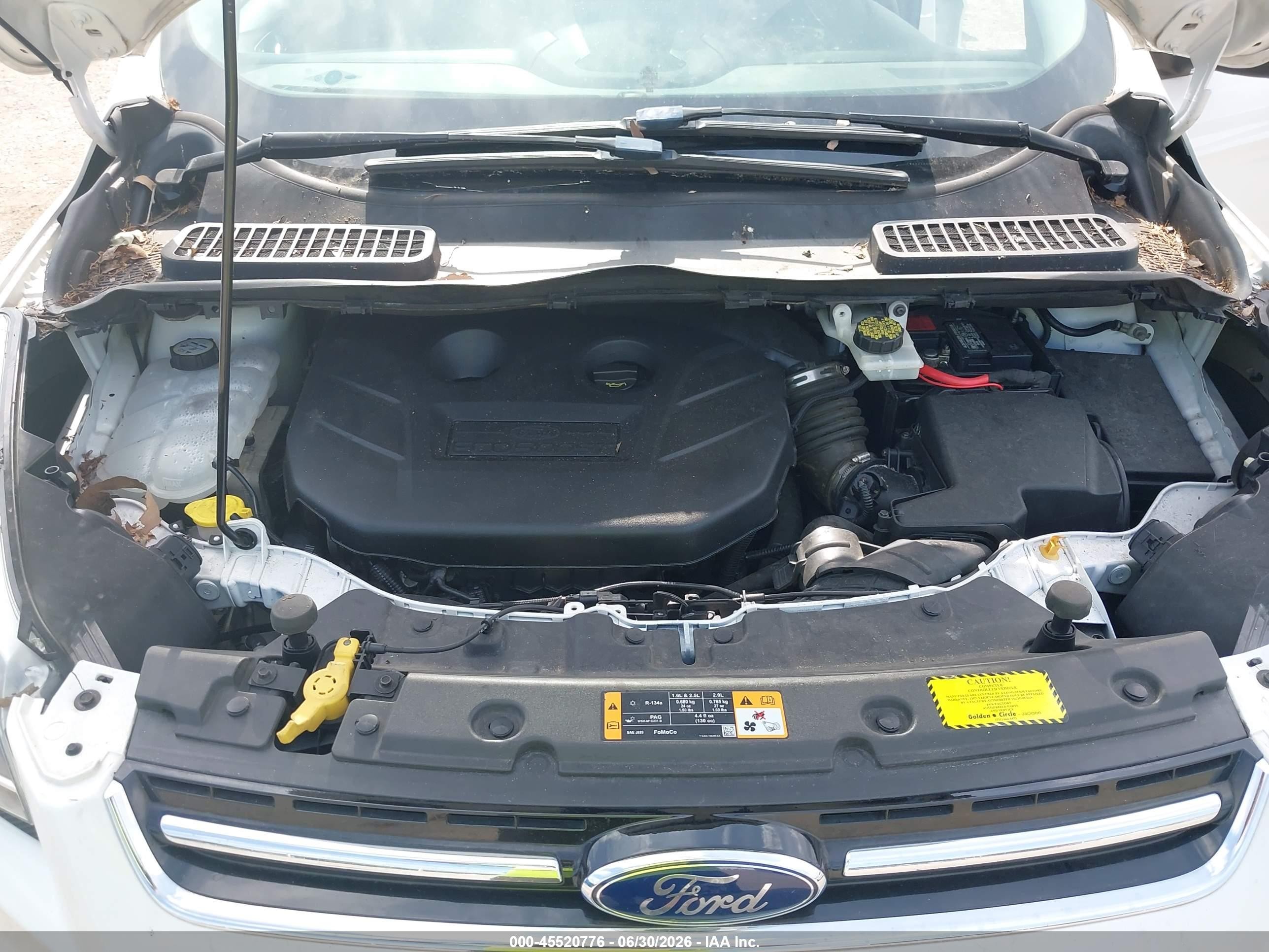 2014 Ford Escape Titanium Белый vin: 1FMCU0J97EUA35192