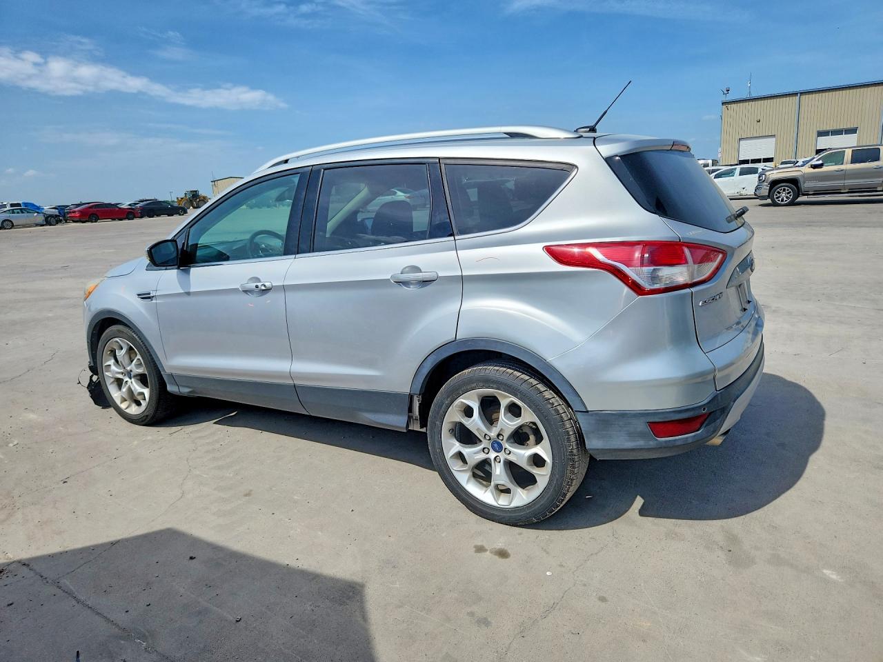 2014 Ford Escape Titanium White vin: 1FMCU0J97EUA76700