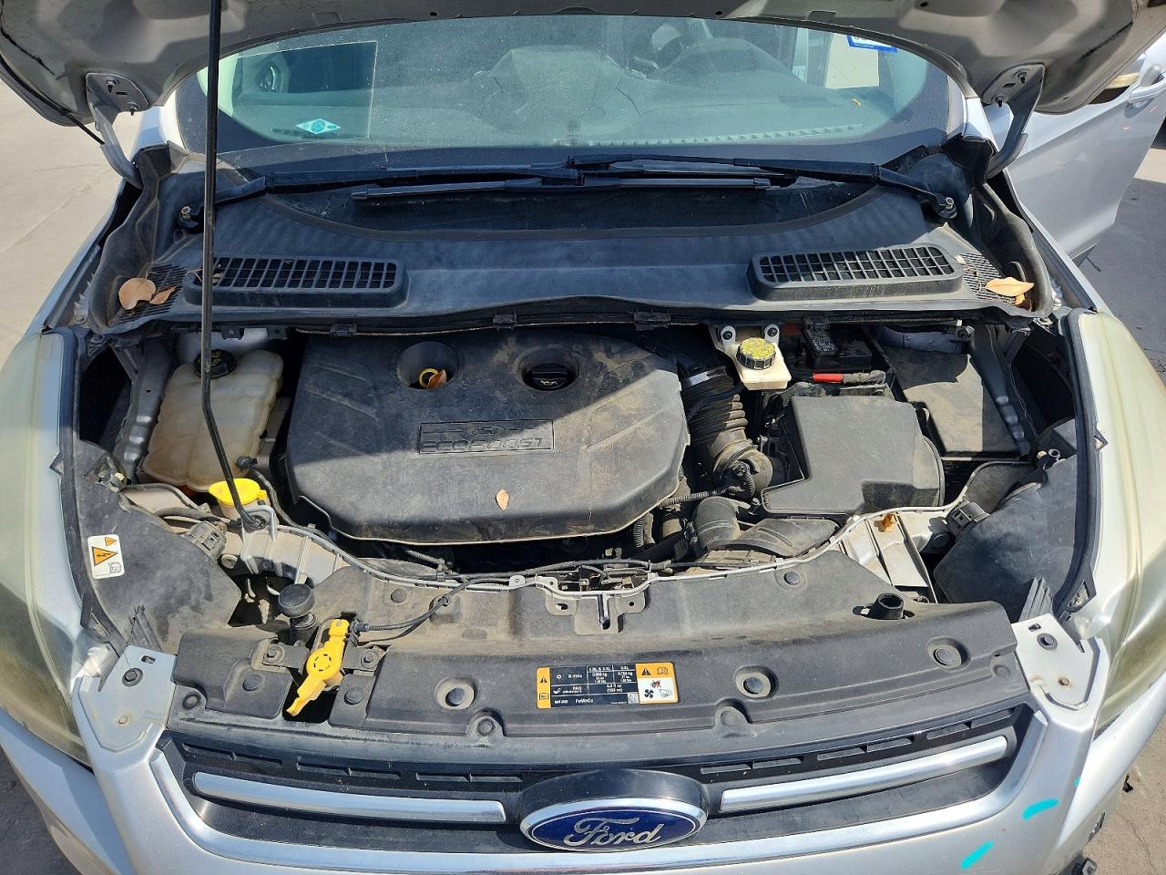 2014 Ford Escape Titanium White vin: 1FMCU0J97EUA76700