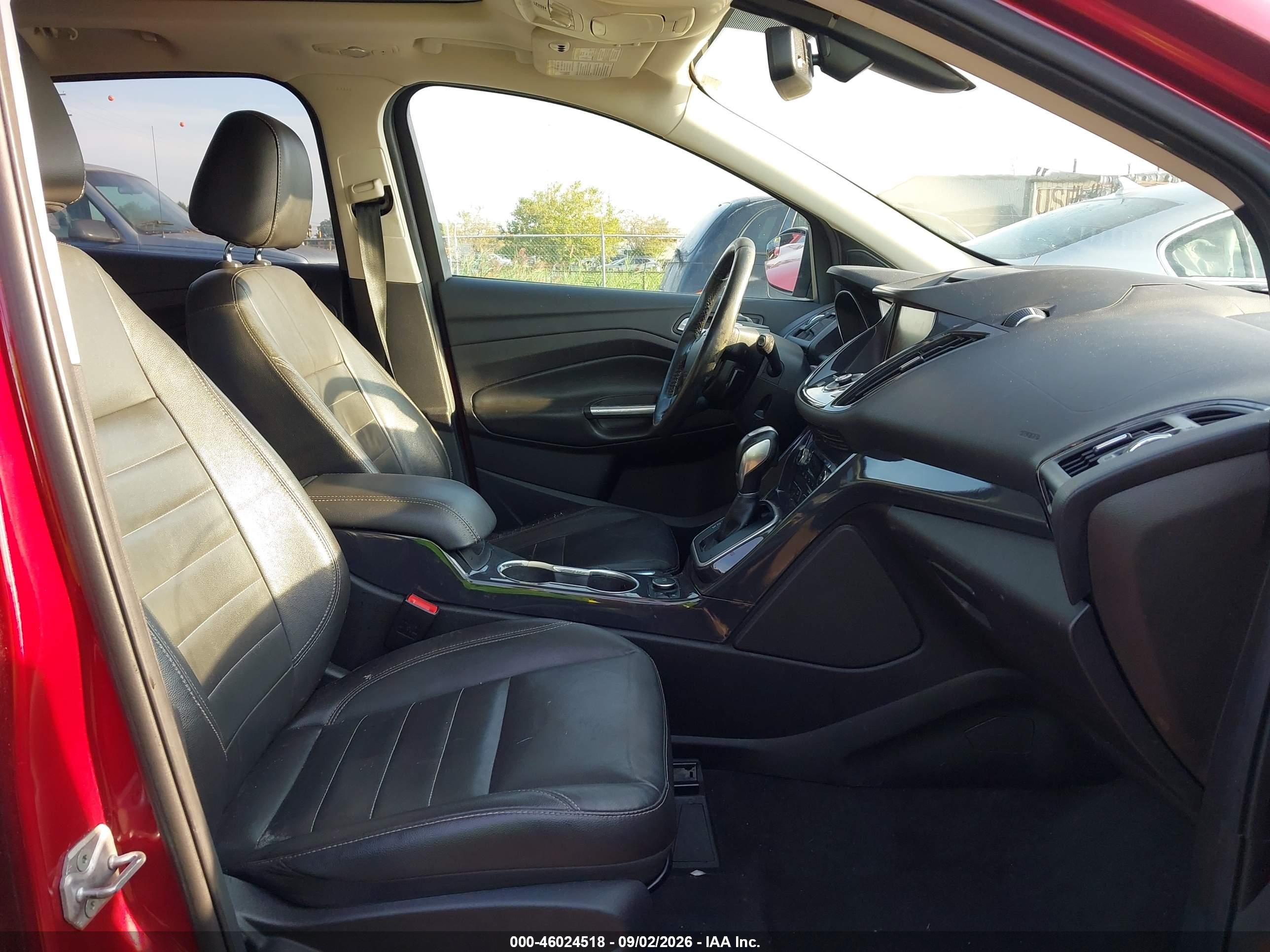 2014 Ford Escape Titanium Red vin: 1FMCU0J97EUA90256