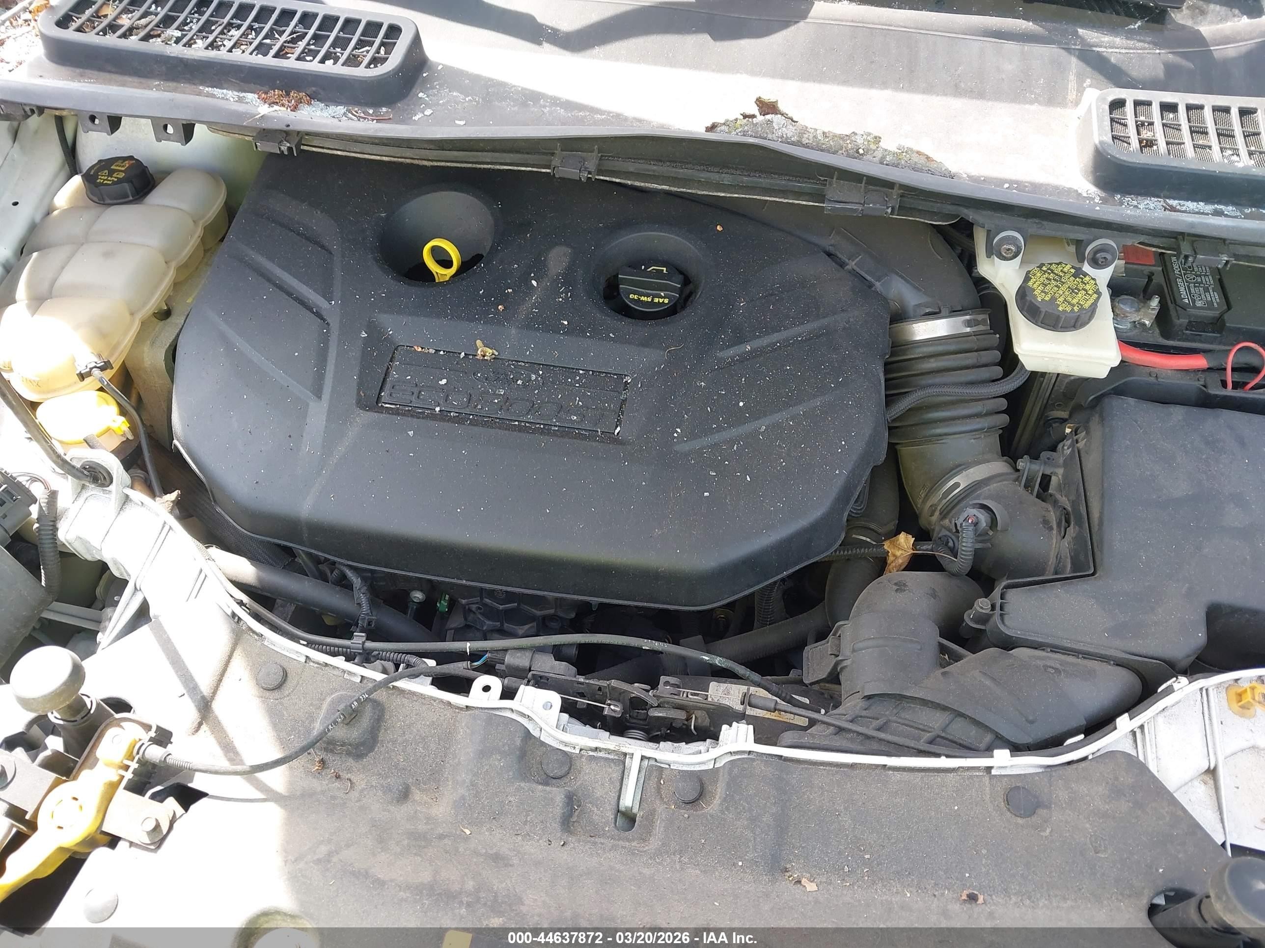 2014 Ford Escape Titanium Белый vin: 1FMCU0J97EUA93609