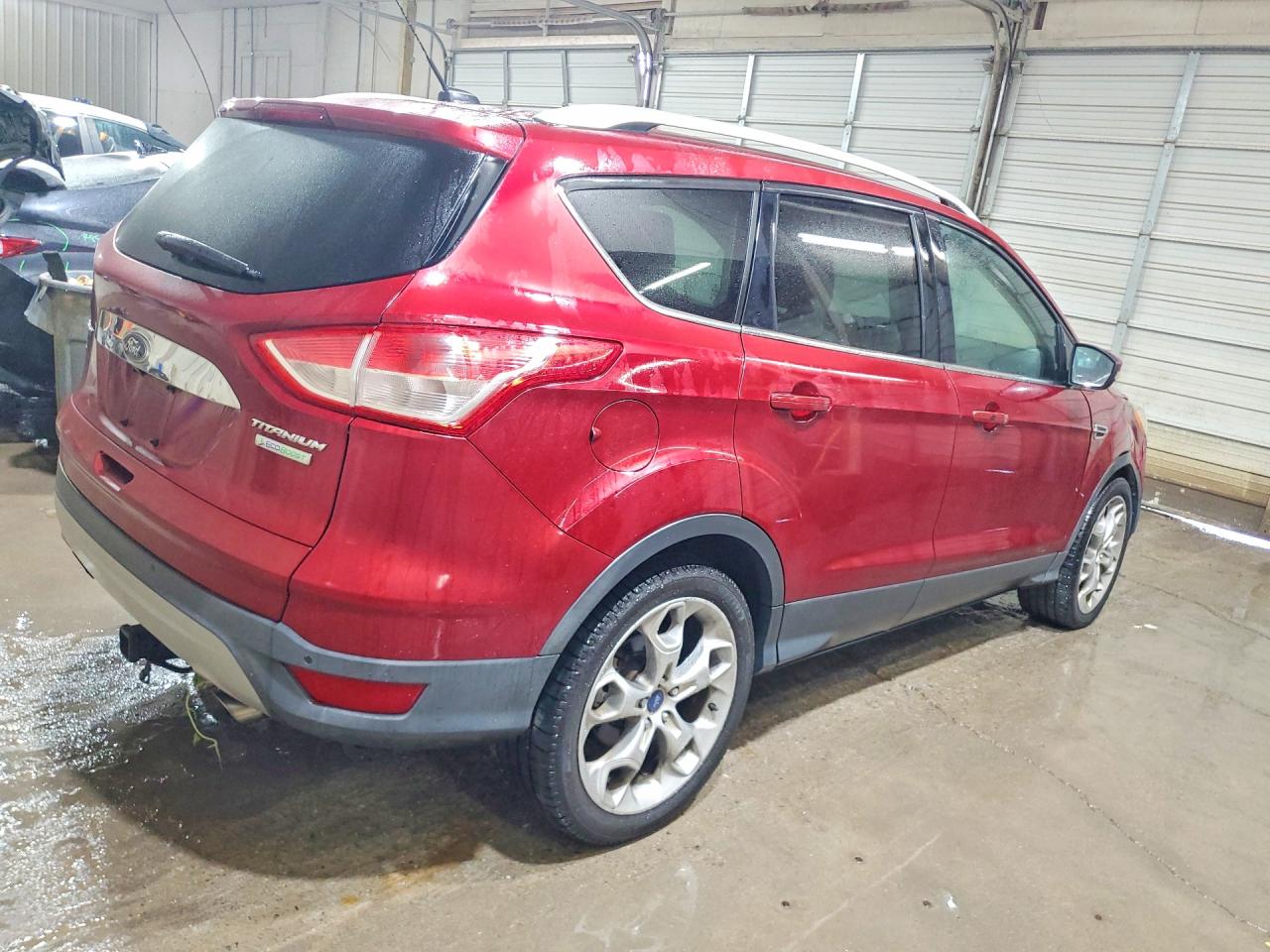 2014 Ford Escape Titanium Maroon vin: 1FMCU0J97EUB83584