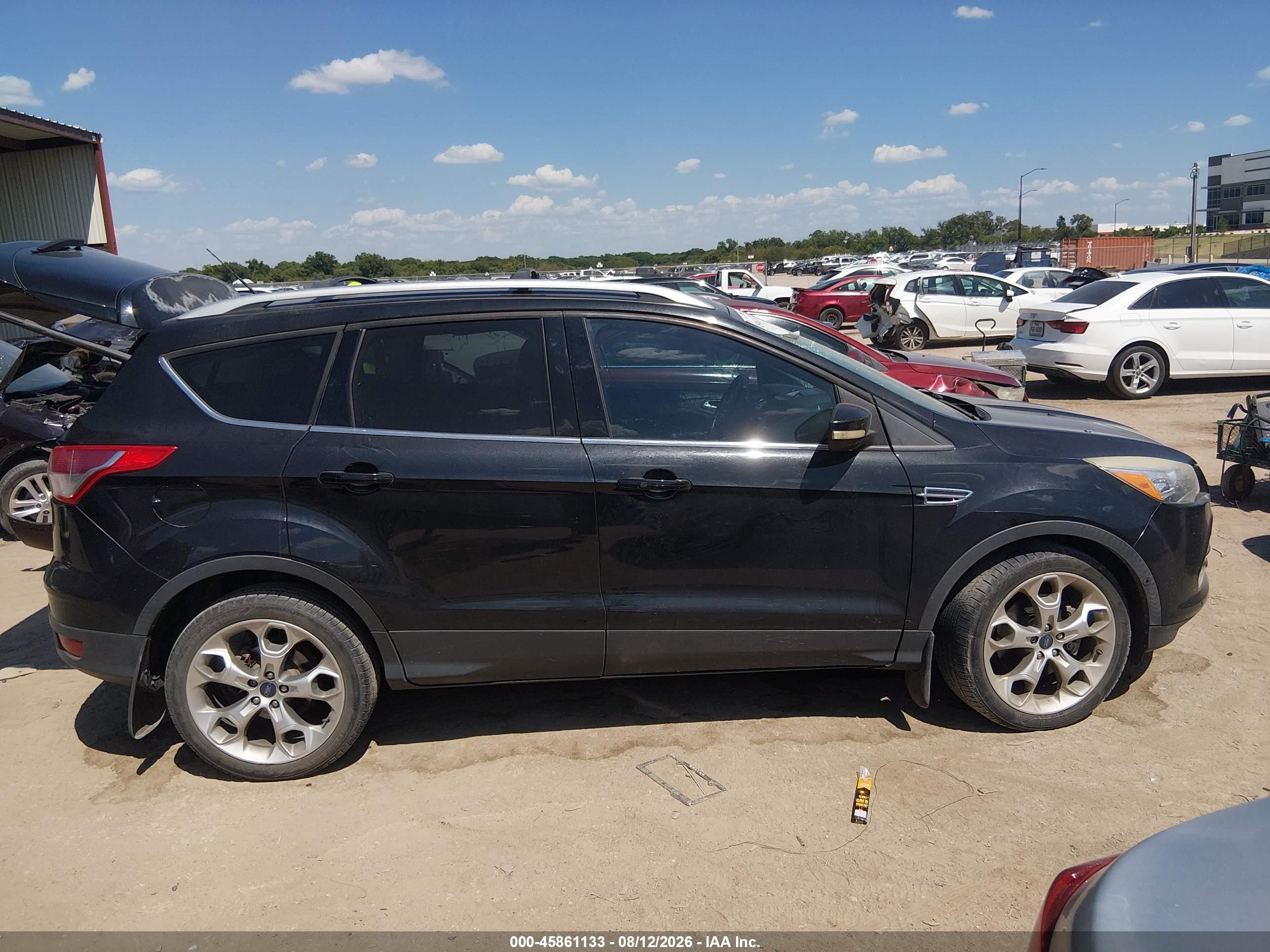 2014 Ford Escape Titanium Черный vin: 1FMCU0J97EUB84587