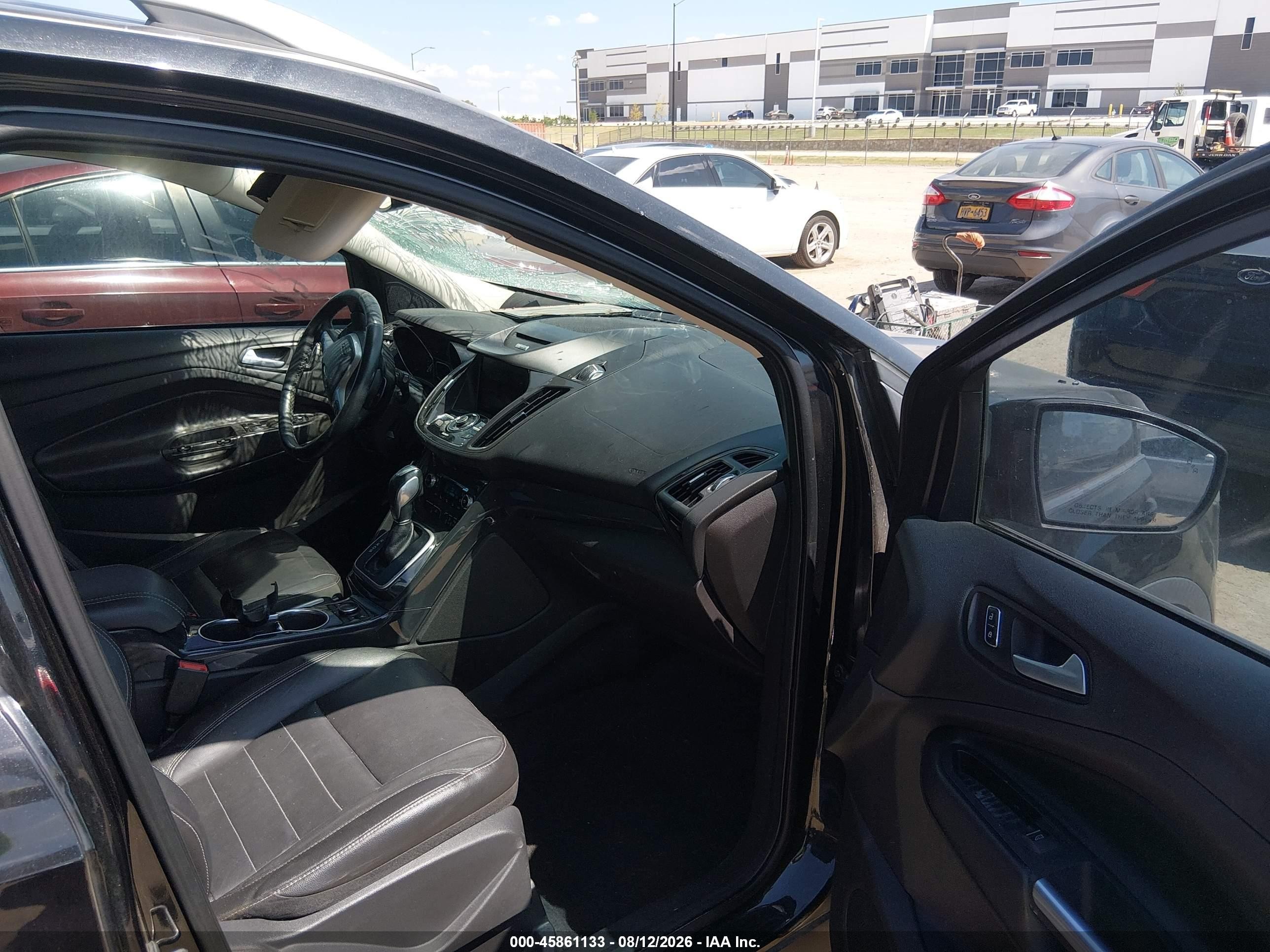 2014 Ford Escape Titanium Черный vin: 1FMCU0J97EUB84587