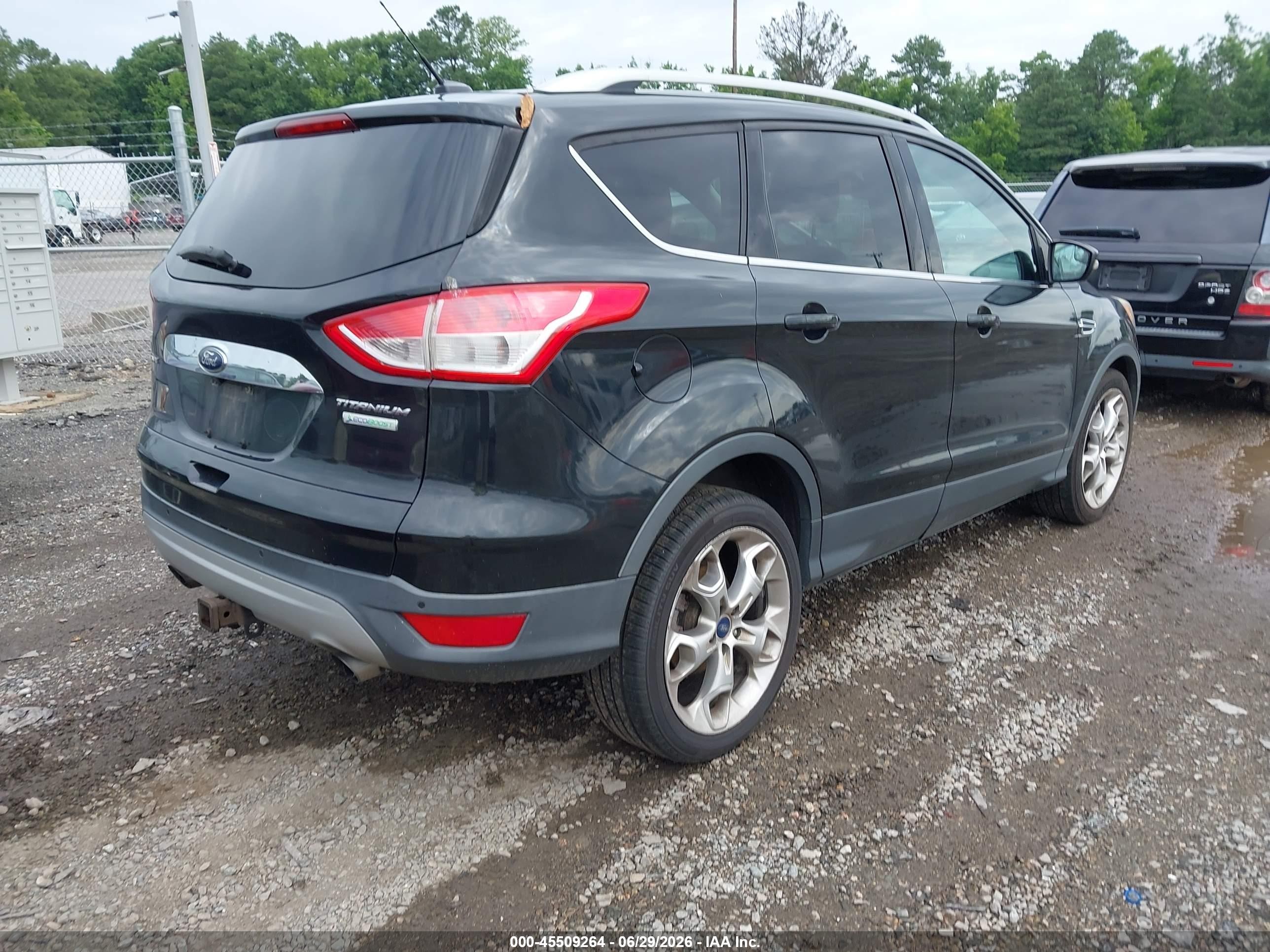 2014 Ford Escape Titanium Black vin: 1FMCU0J97EUC18267