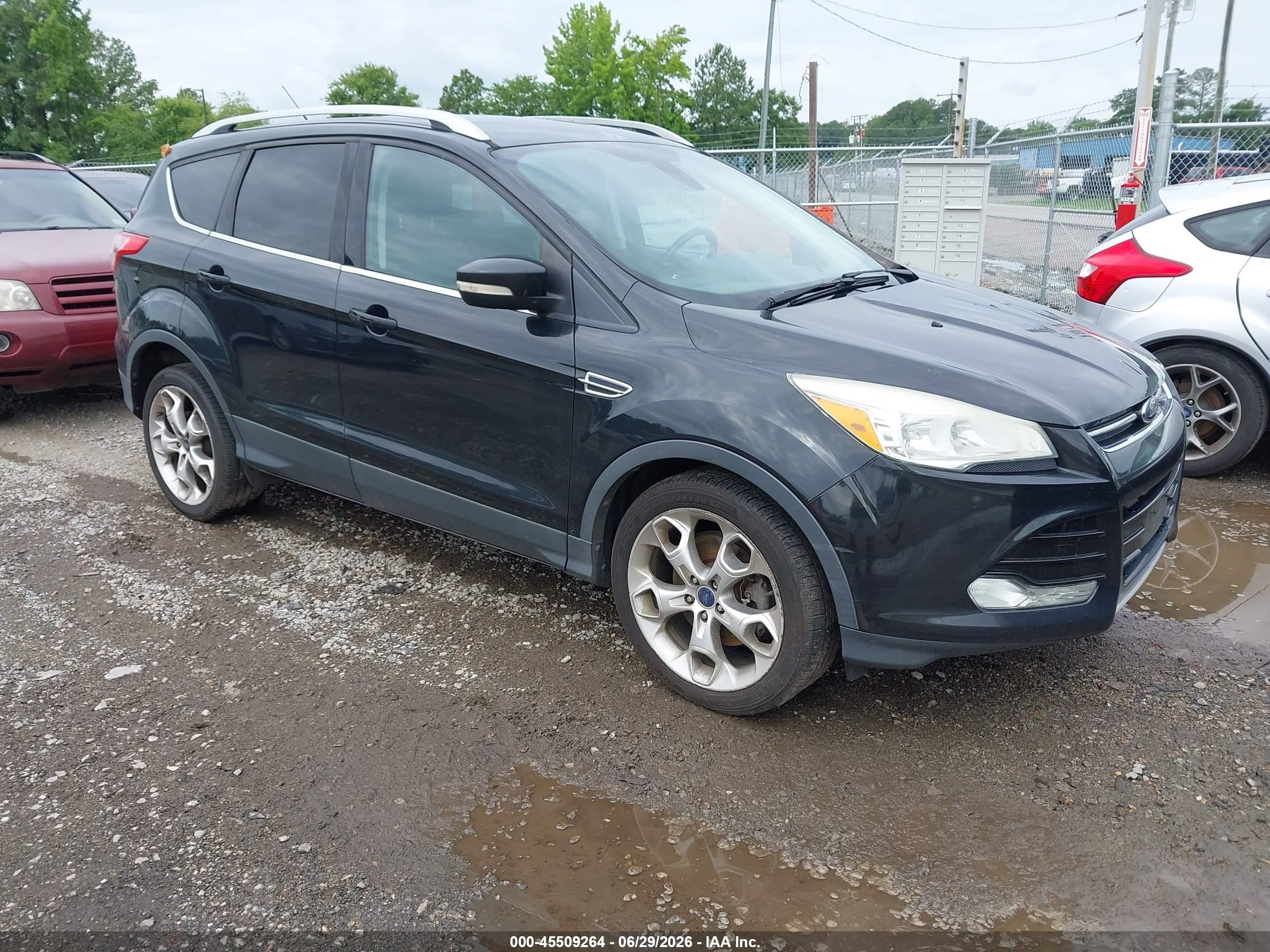 2014 Ford Escape Titanium Black vin: 1FMCU0J97EUC18267
