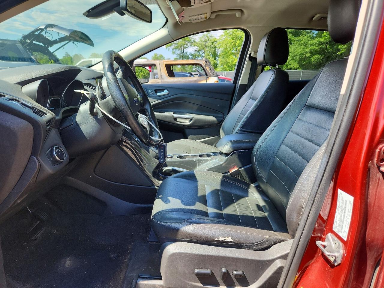2014 Ford Escape Titanium Red vin: 1FMCU0J97EUC27065