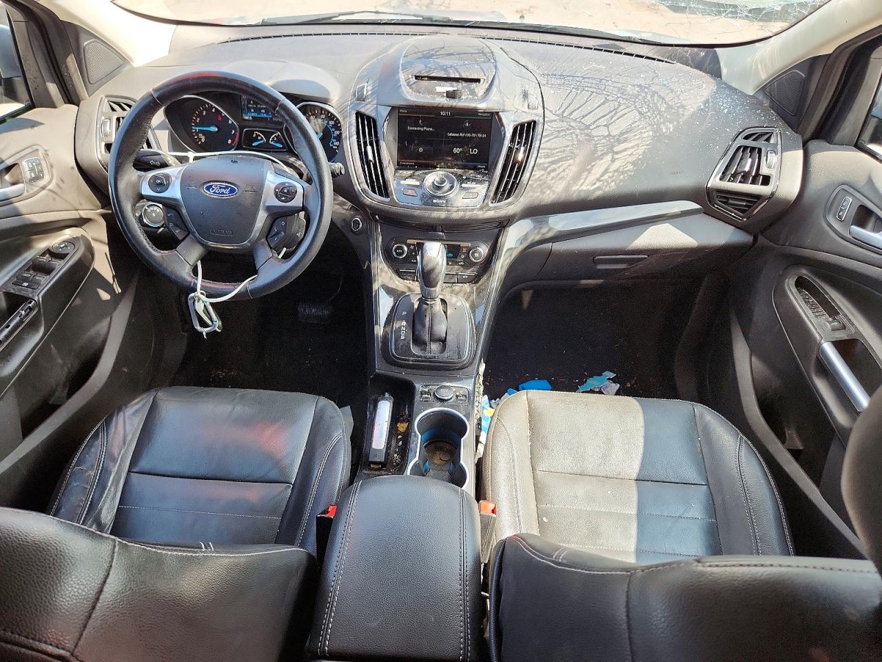 2014 Ford Escape Titanium Серебряный vin: 1FMCU0J97EUE20476