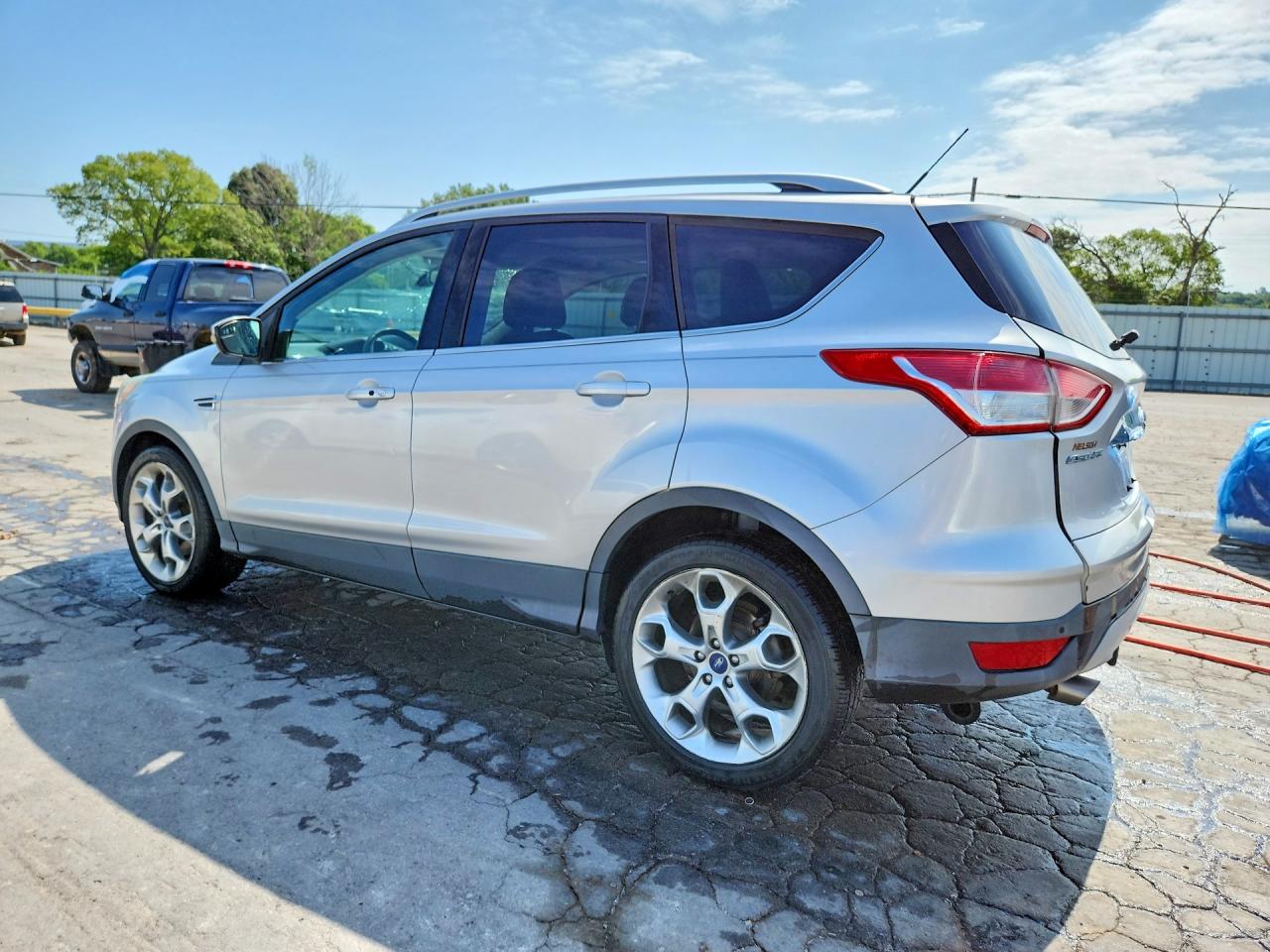 2014 Ford Escape Titanium Серебряный vin: 1FMCU0J97EUE20476