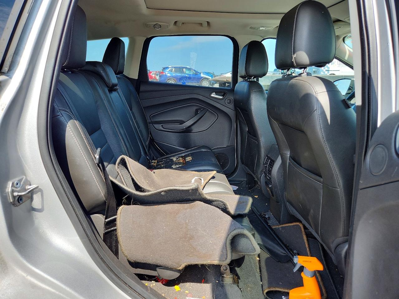 2014 Ford Escape Titanium Серебряный vin: 1FMCU0J97EUE20476