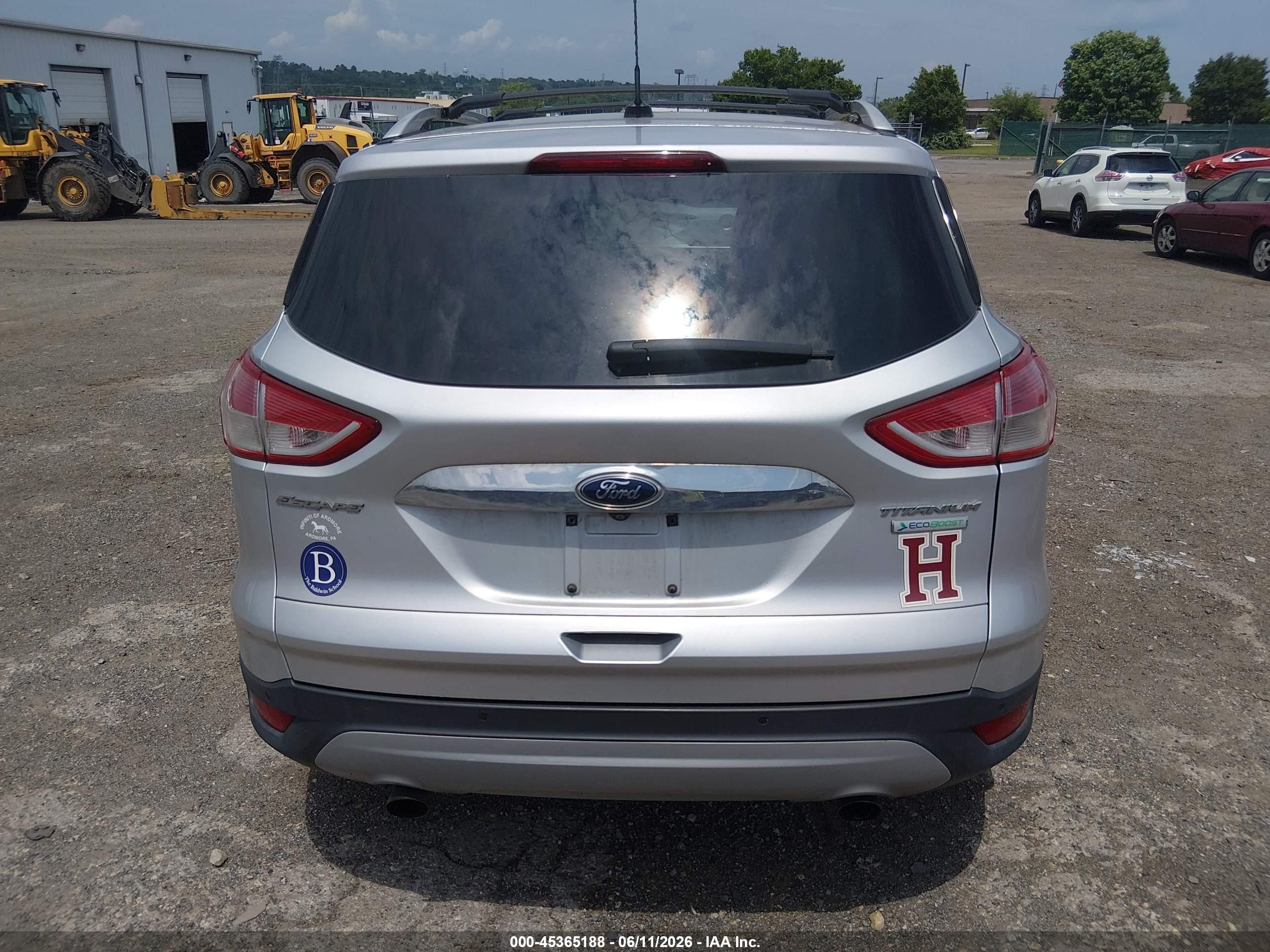 2015 Ford Escape Titanium Серебряный vin: 1FMCU0J97FUA61700