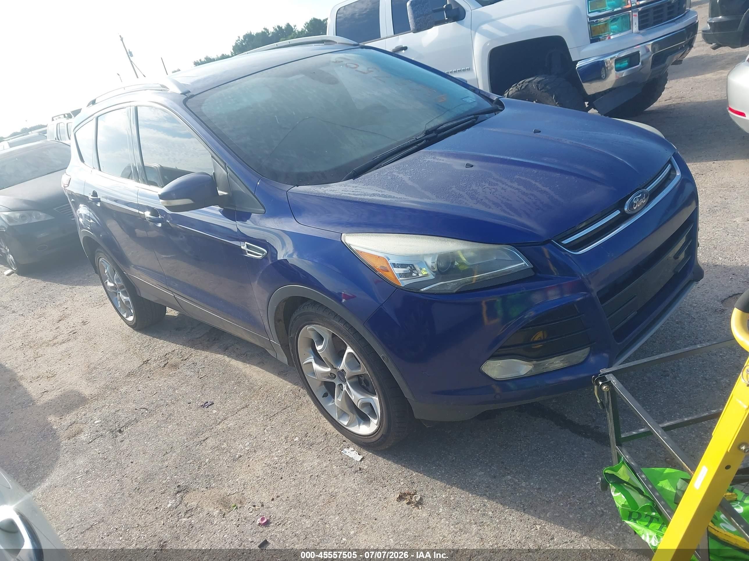 2015 Ford Escape Titanium Blue vin: 1FMCU0J97FUB05095