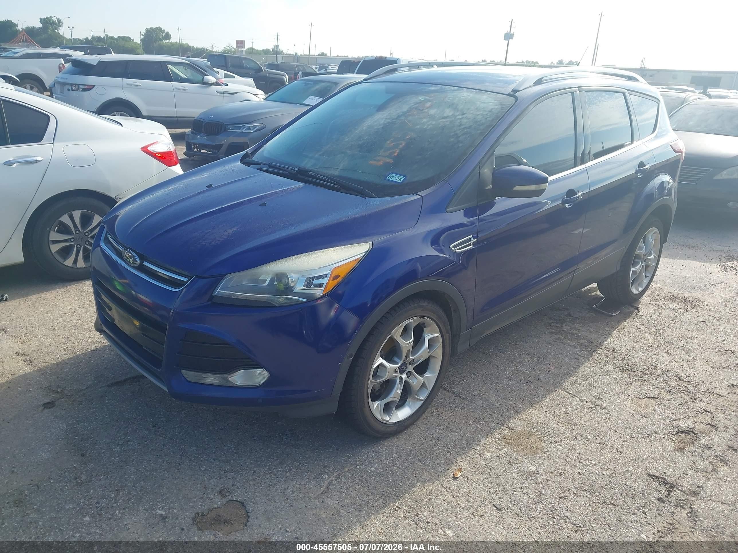 2015 Ford Escape Titanium Blue vin: 1FMCU0J97FUB05095