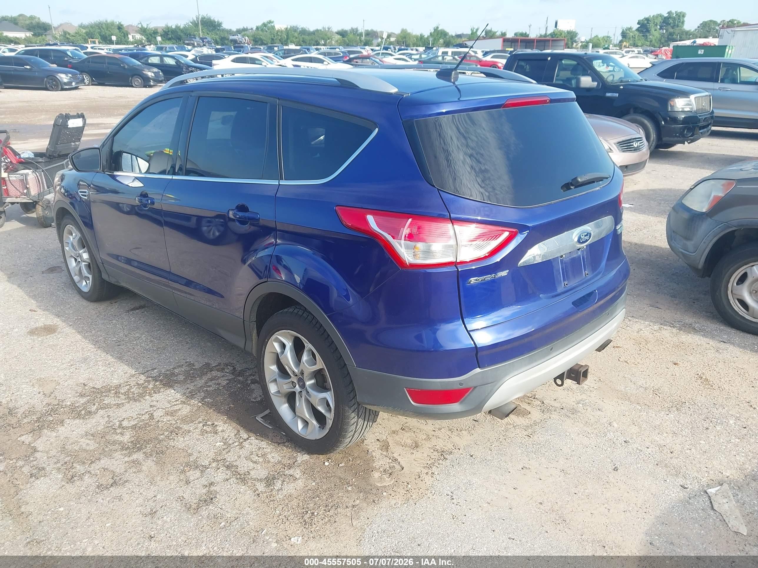 2015 Ford Escape Titanium Blue vin: 1FMCU0J97FUB05095