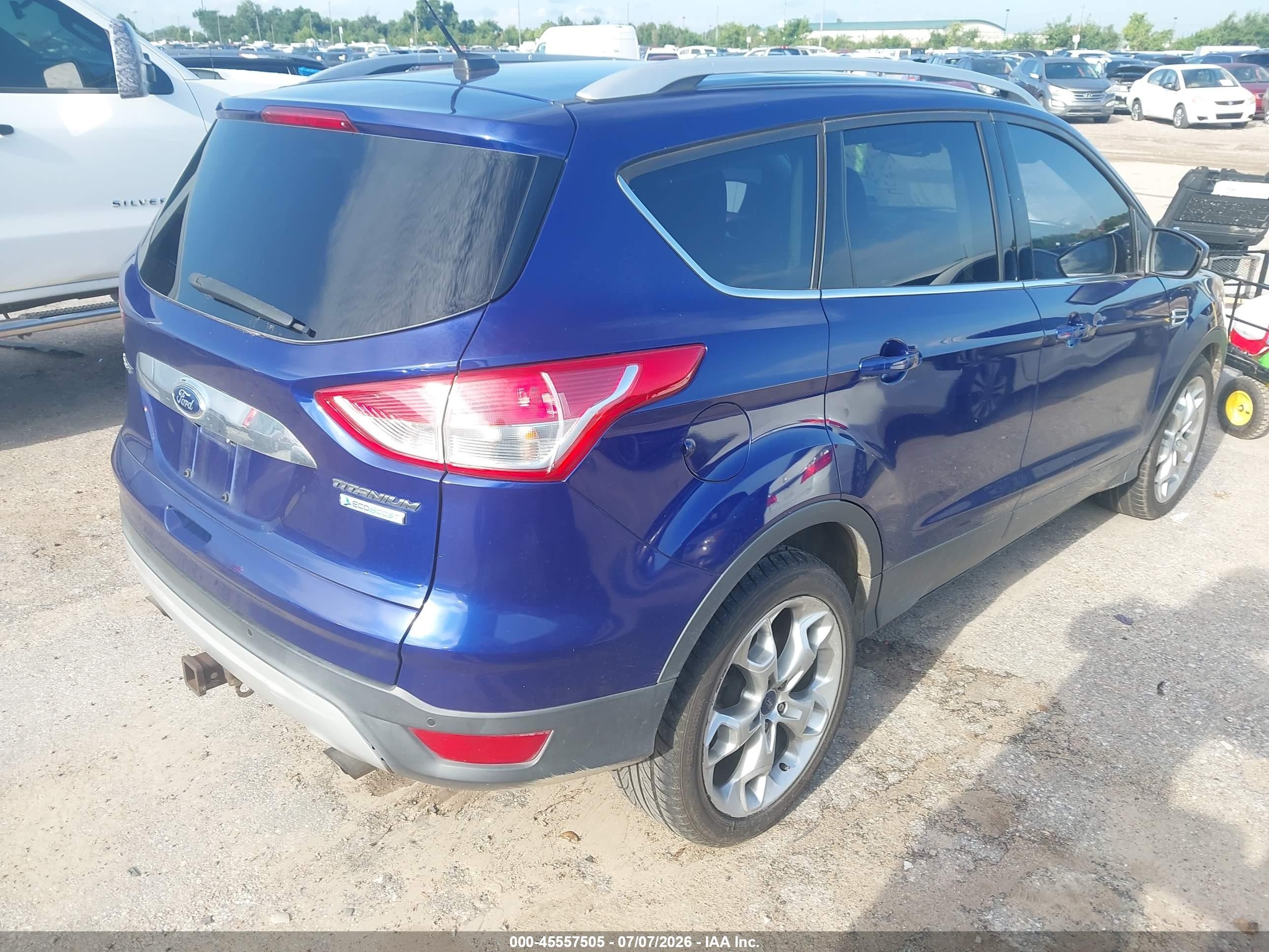 2015 Ford Escape Titanium Blue vin: 1FMCU0J97FUB05095