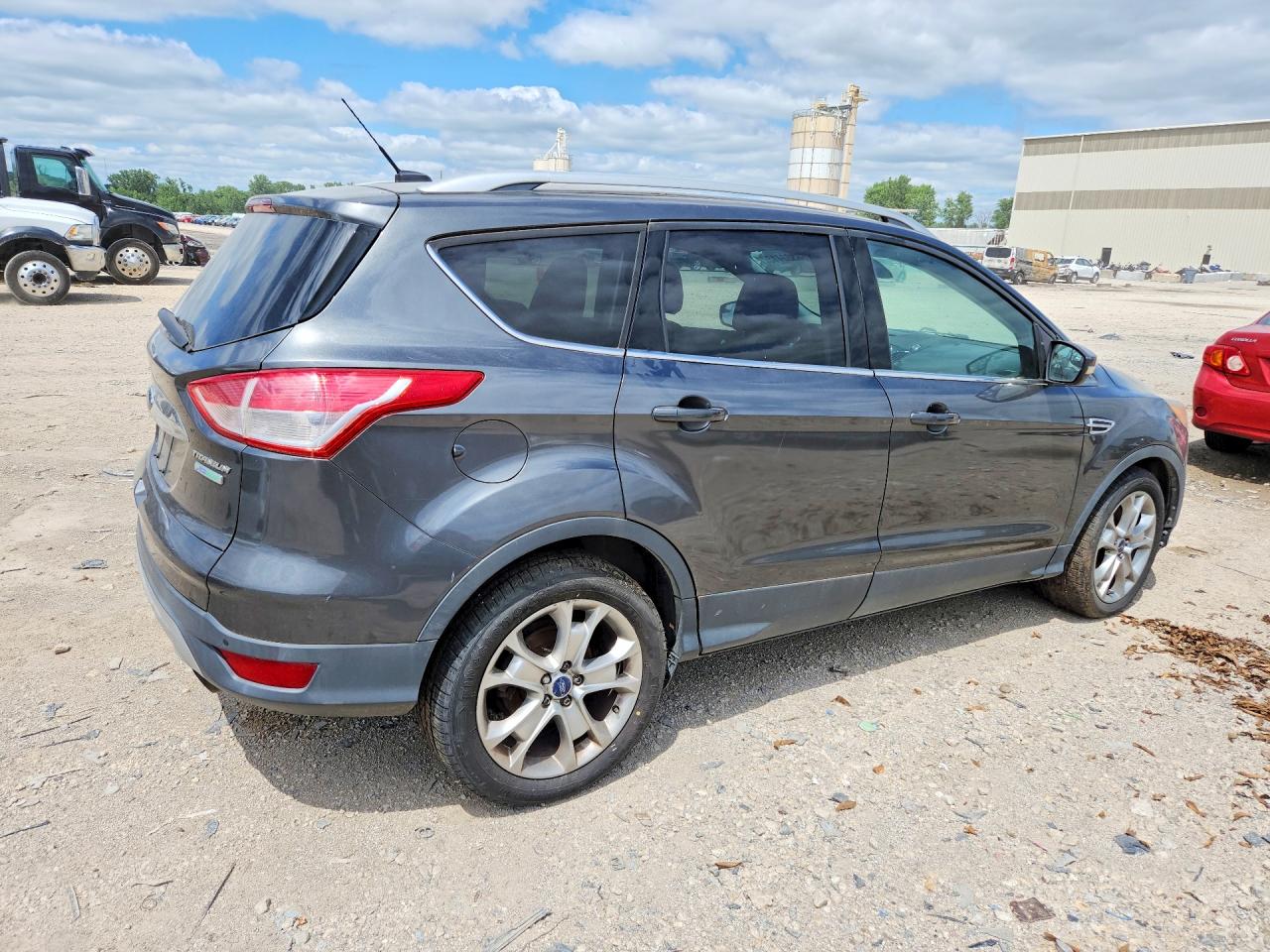 2015 Ford Escape Titanium Серый vin: 1FMCU0J97FUB61053