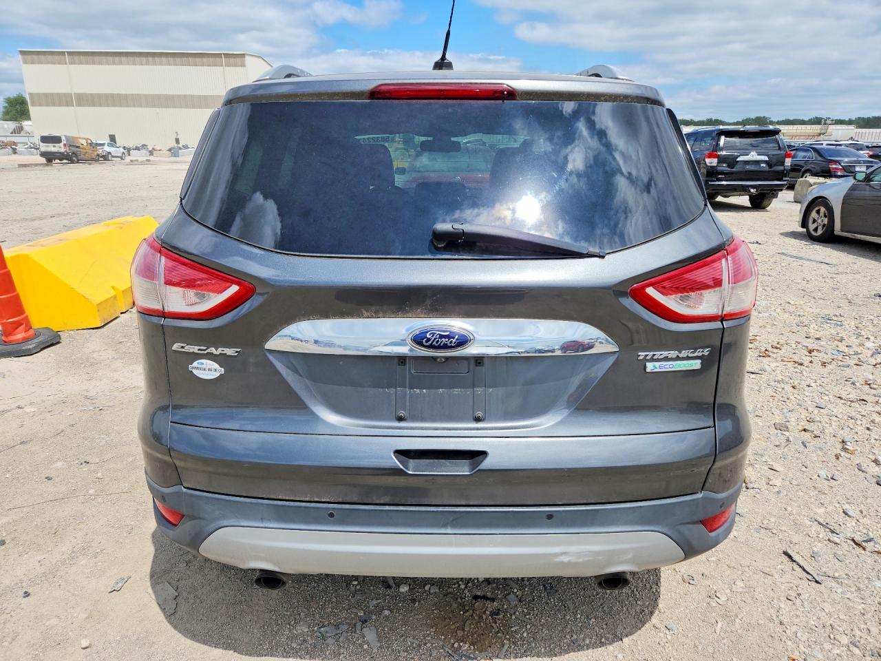2015 Ford Escape Titanium Серый vin: 1FMCU0J97FUB61053