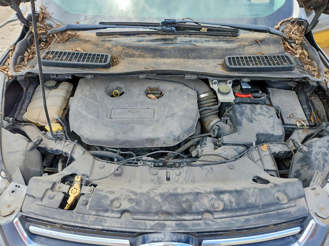 2015 Ford Escape Titanium Серый vin: 1FMCU0J97FUB61053