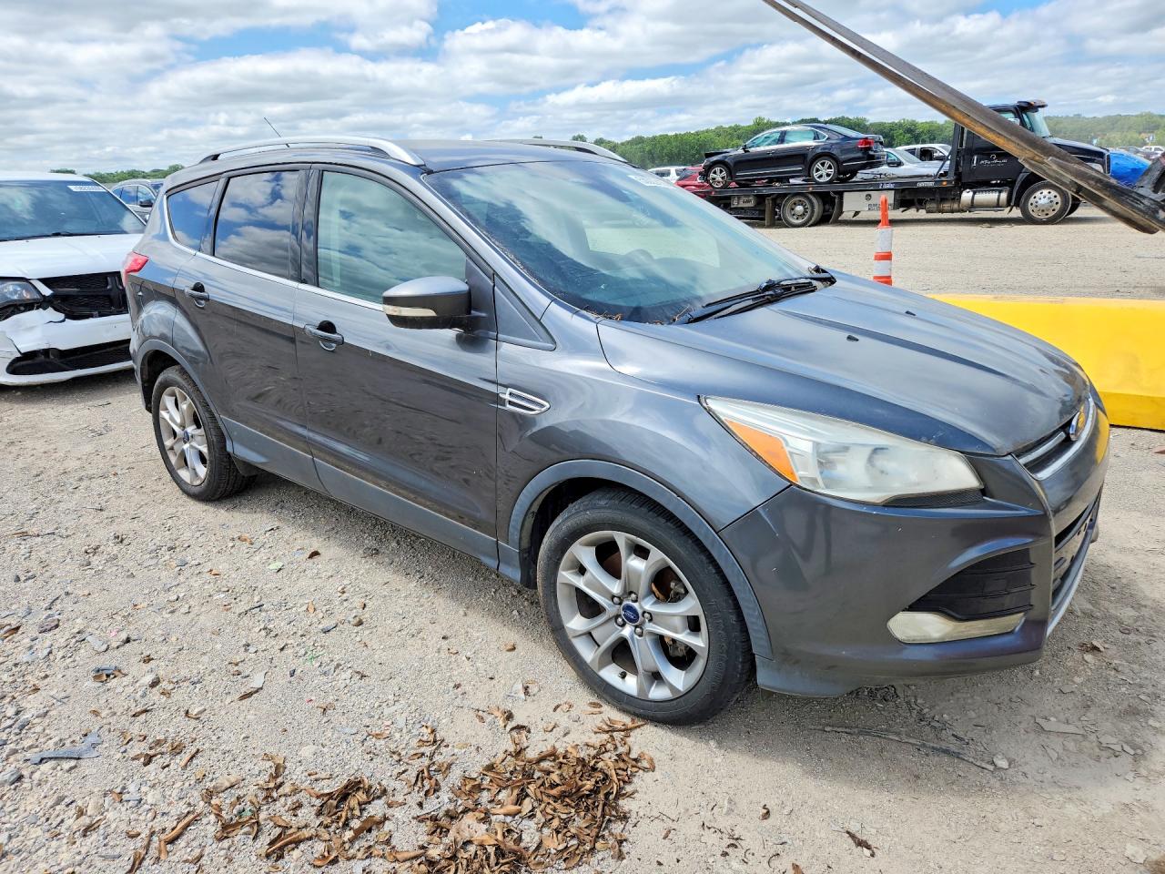2015 Ford Escape Titanium Серый vin: 1FMCU0J97FUB61053