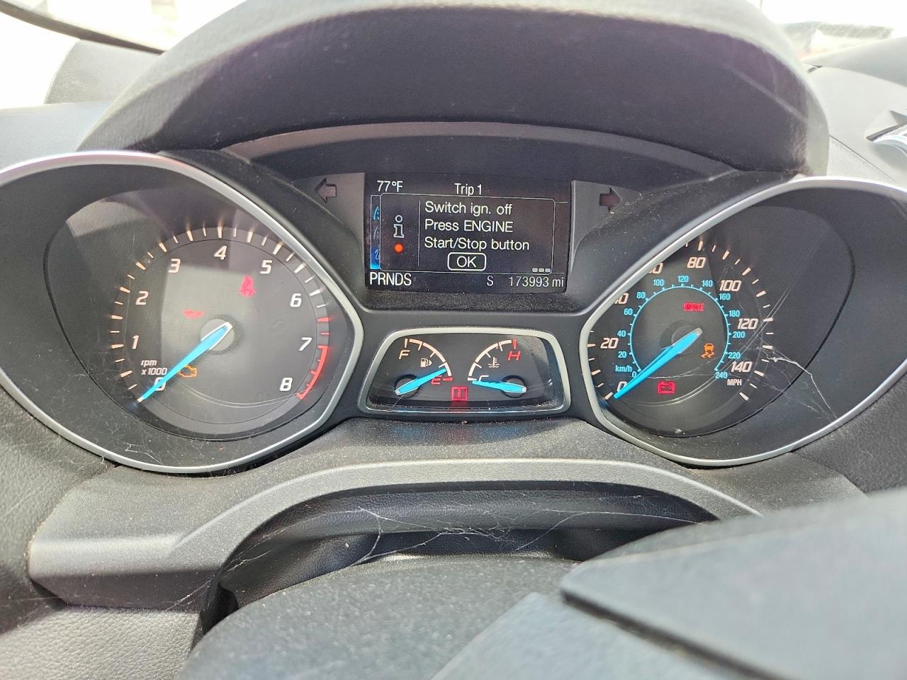 2015 Ford Escape Titanium Серый vin: 1FMCU0J97FUB61053
