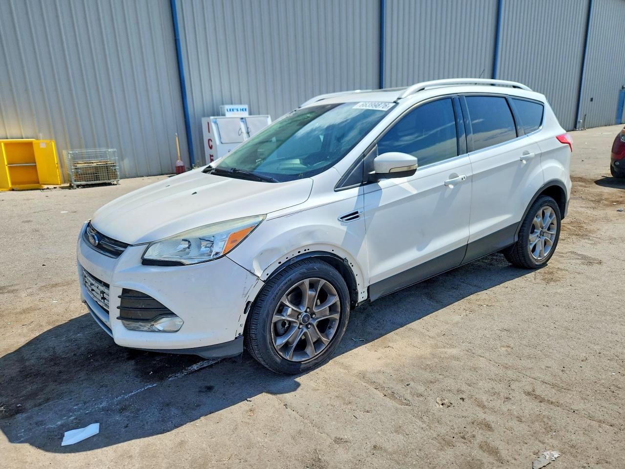 2015 Ford Escape Titanium Белый vin: 1FMCU0J97FUB71436