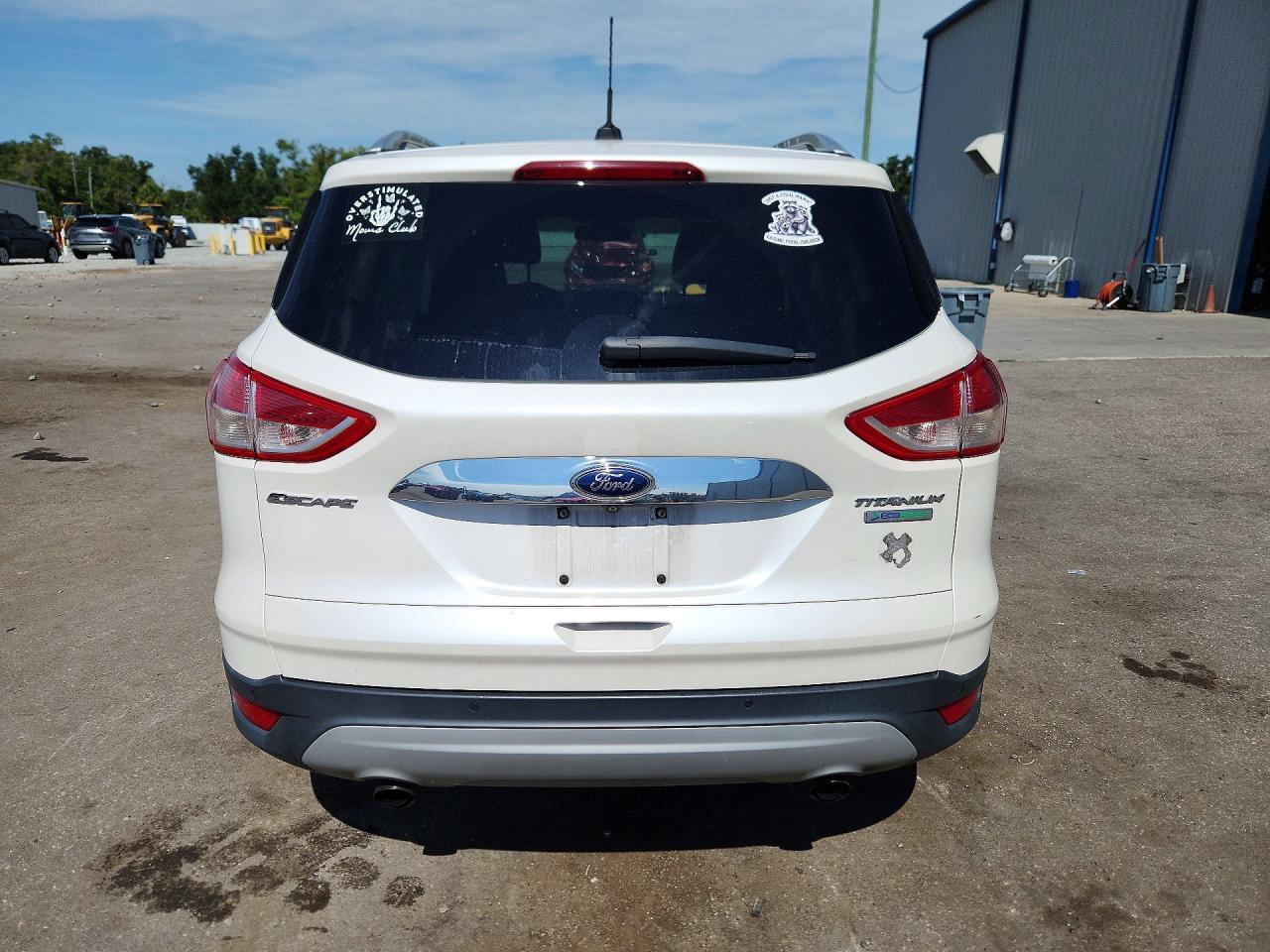 2015 Ford Escape Titanium Белый vin: 1FMCU0J97FUB71436