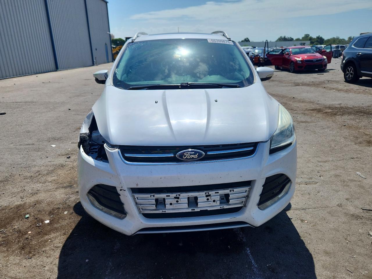 2015 Ford Escape Titanium Белый vin: 1FMCU0J97FUB71436