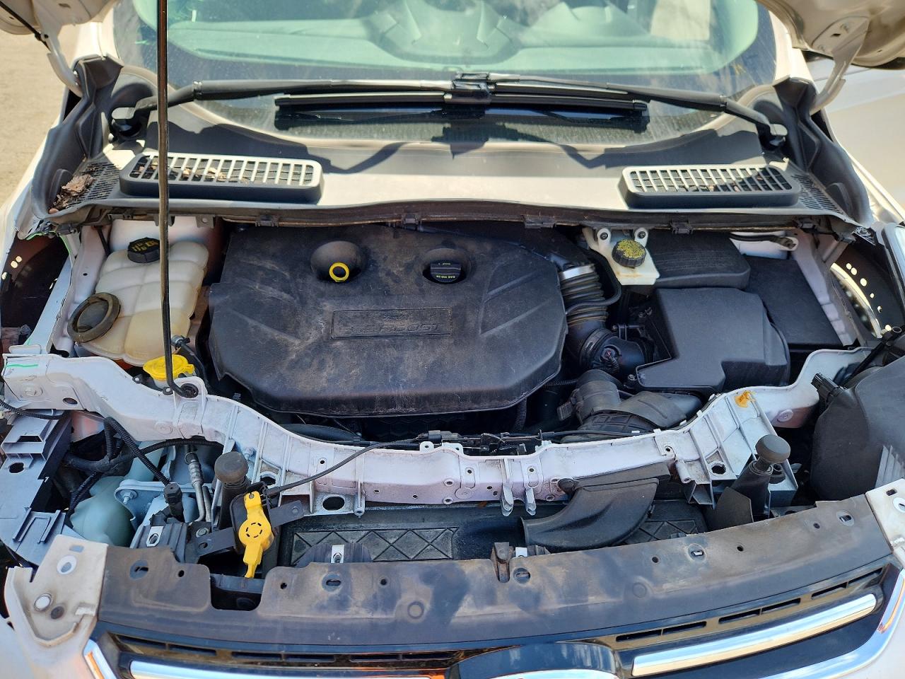 2015 Ford Escape Titanium Белый vin: 1FMCU0J97FUB71436