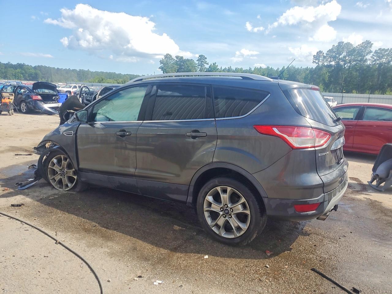 2015 Ford Escape Titanium Серый vin: 1FMCU0J97FUB87927