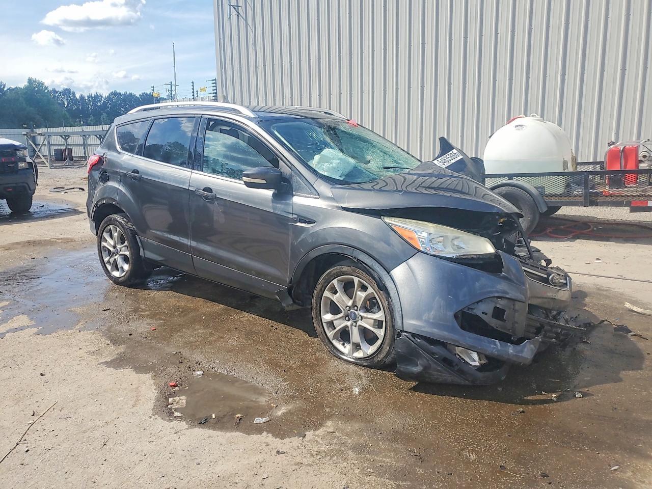 2015 Ford Escape Titanium Серый vin: 1FMCU0J97FUB87927