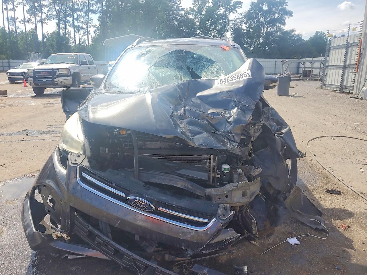 2015 Ford Escape Titanium Серый vin: 1FMCU0J97FUB87927